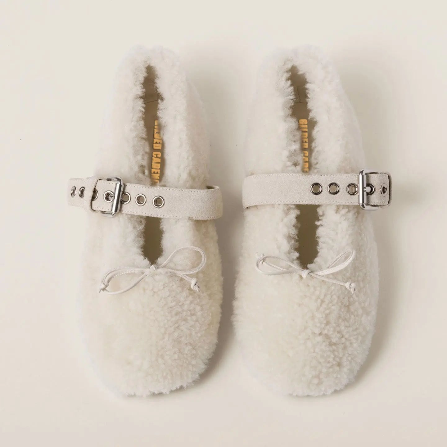 Shearling ballerinas Gilded Cadence