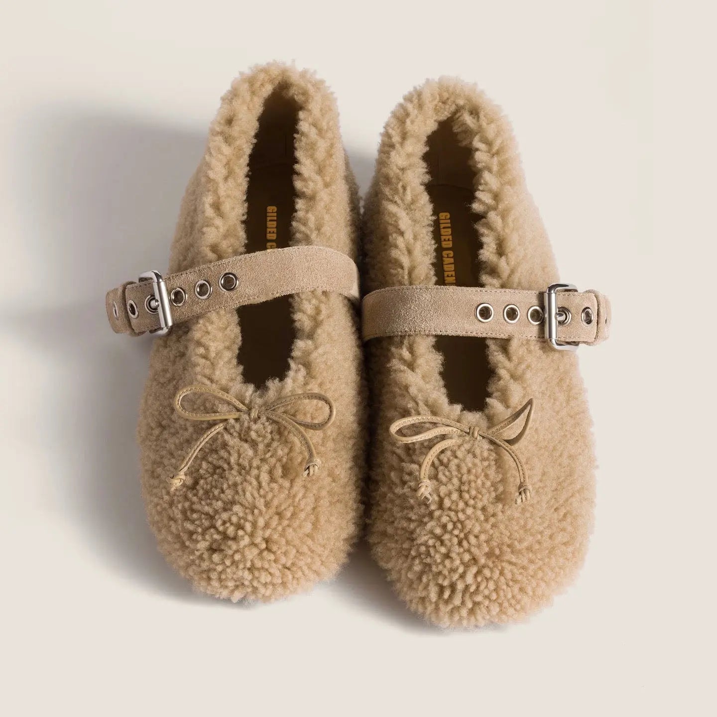 Shearling ballerinas Gilded Cadence