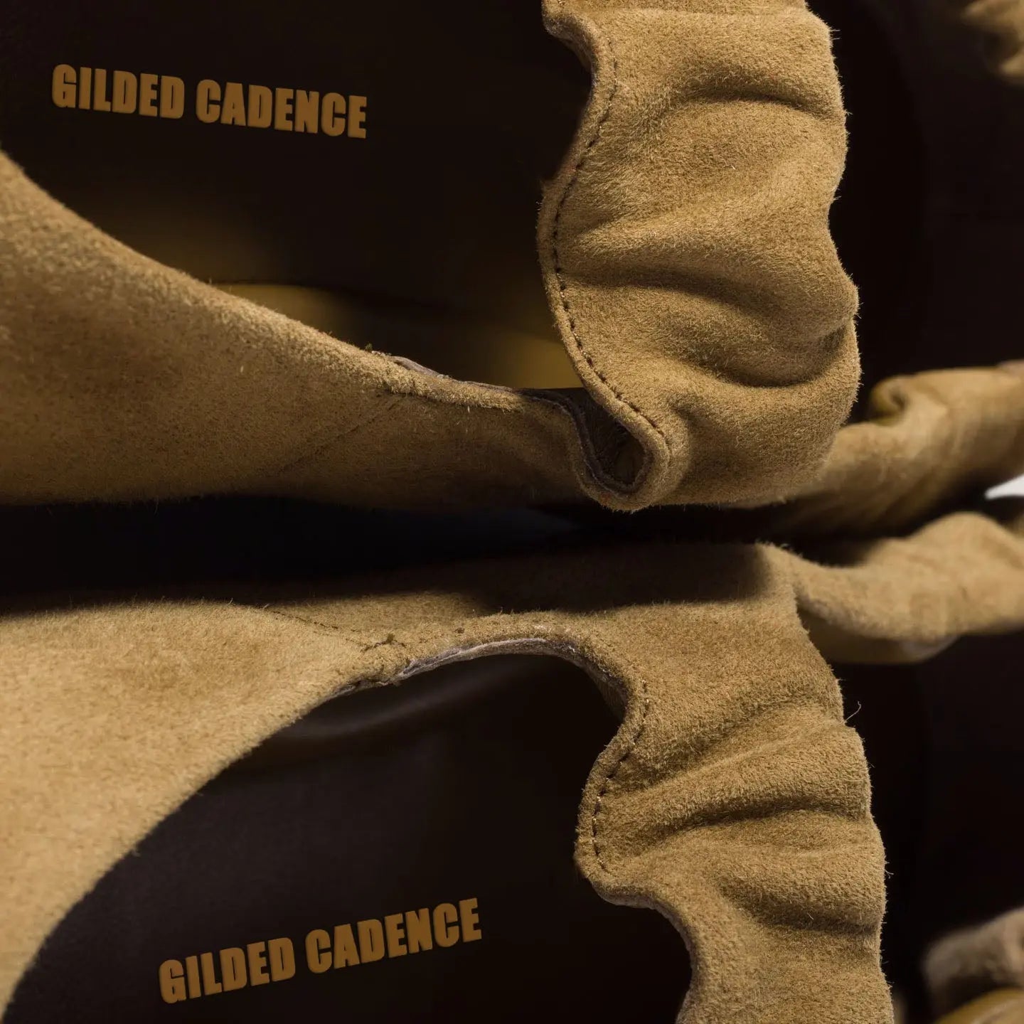 Ruches suede ballerinas Gilded Cadence