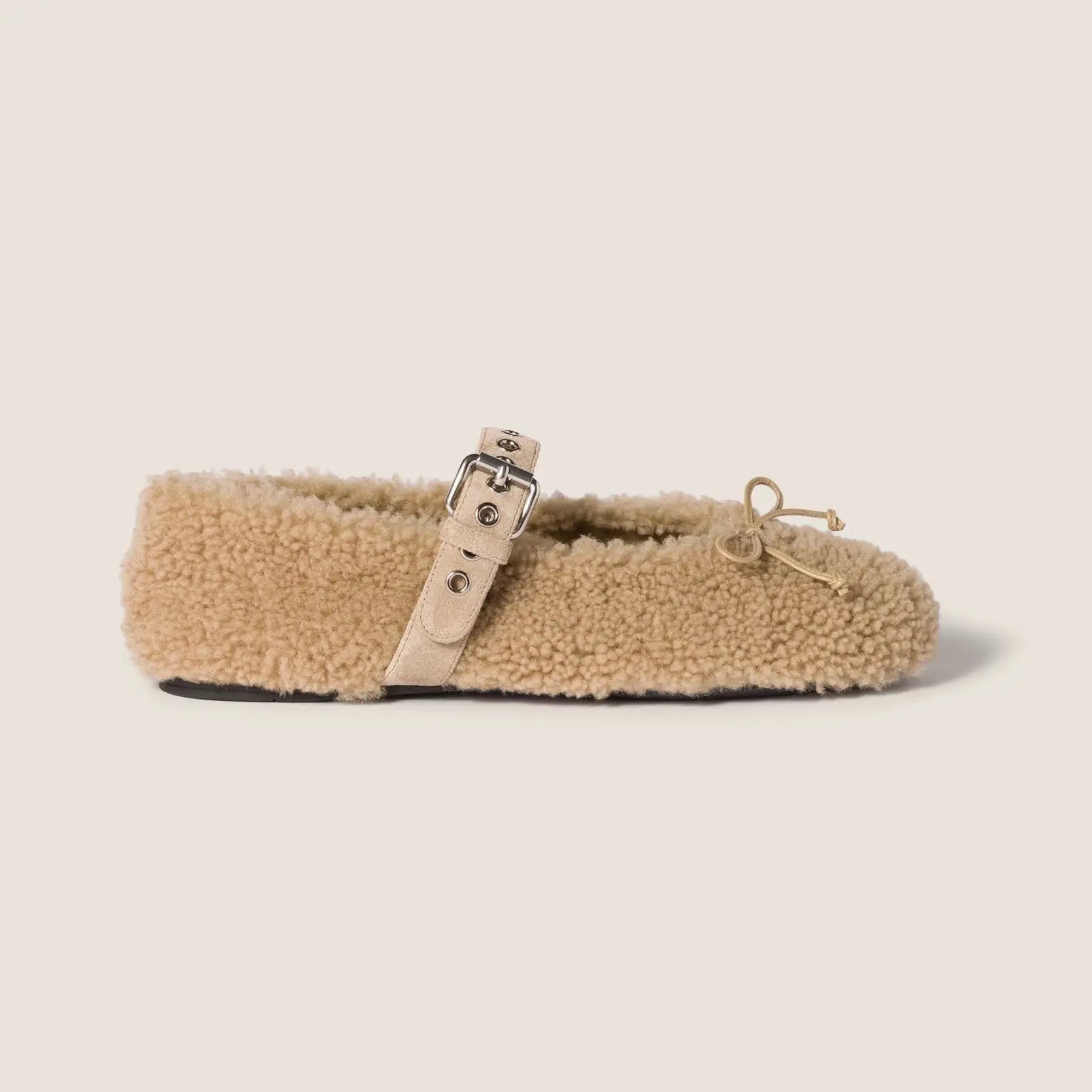 Shearling ballerinas Gilded Cadence