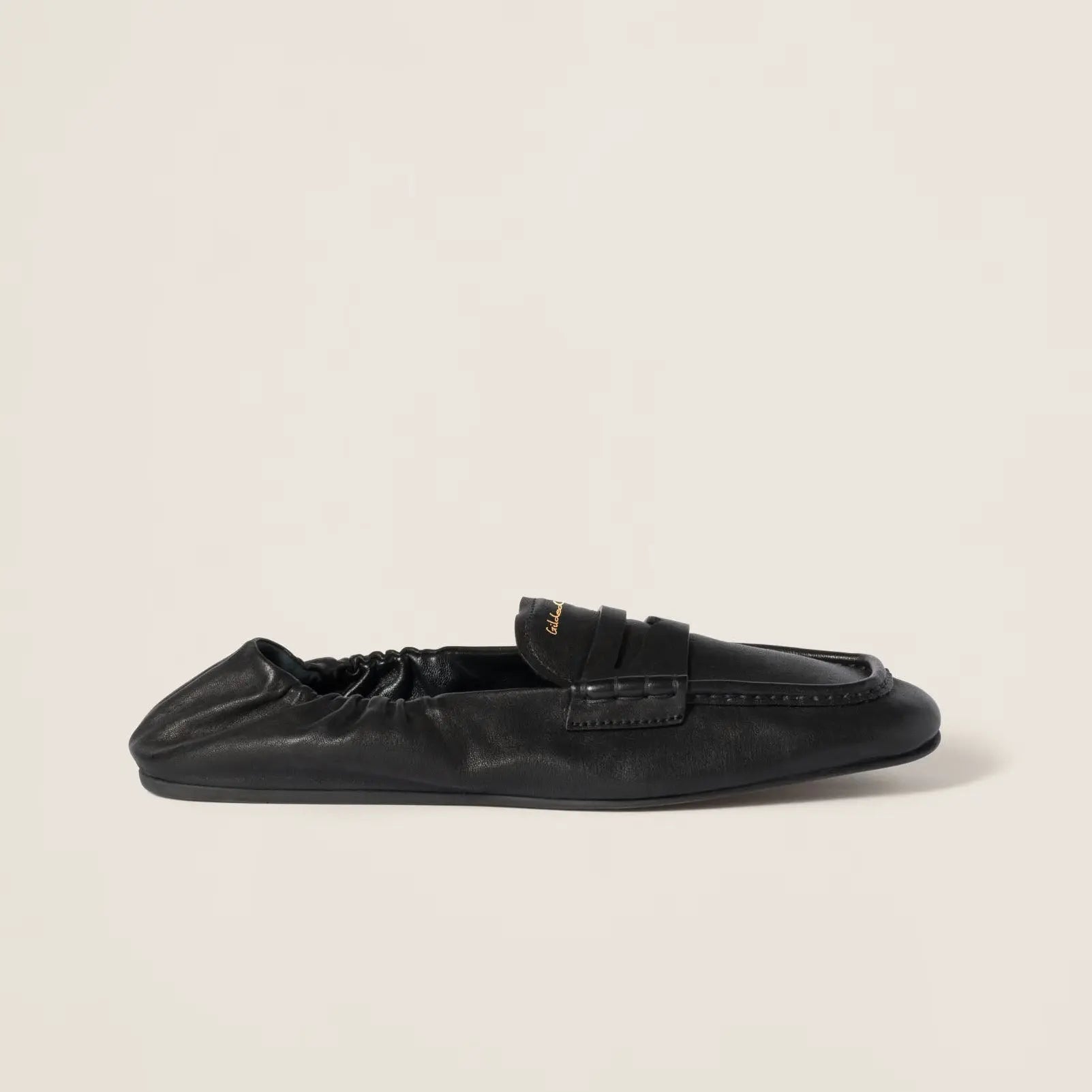 Ruches nappa leather loafers Gilded Cadence