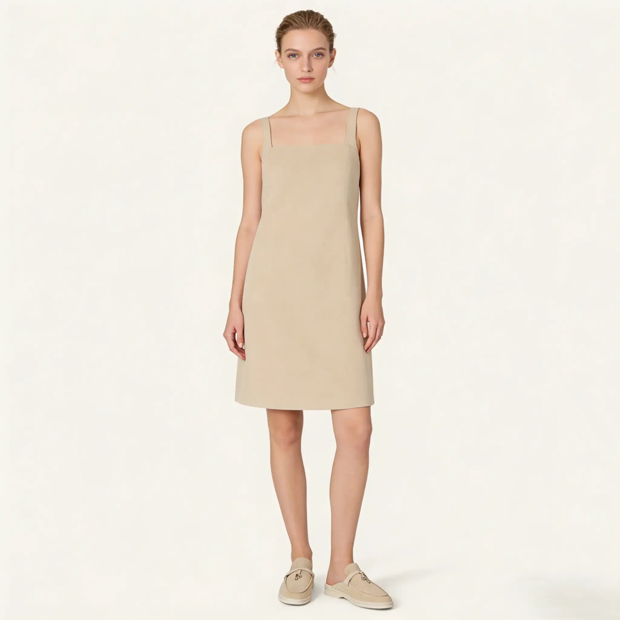 Women's Linen Suede Babouche Loafers Gilded Cadence