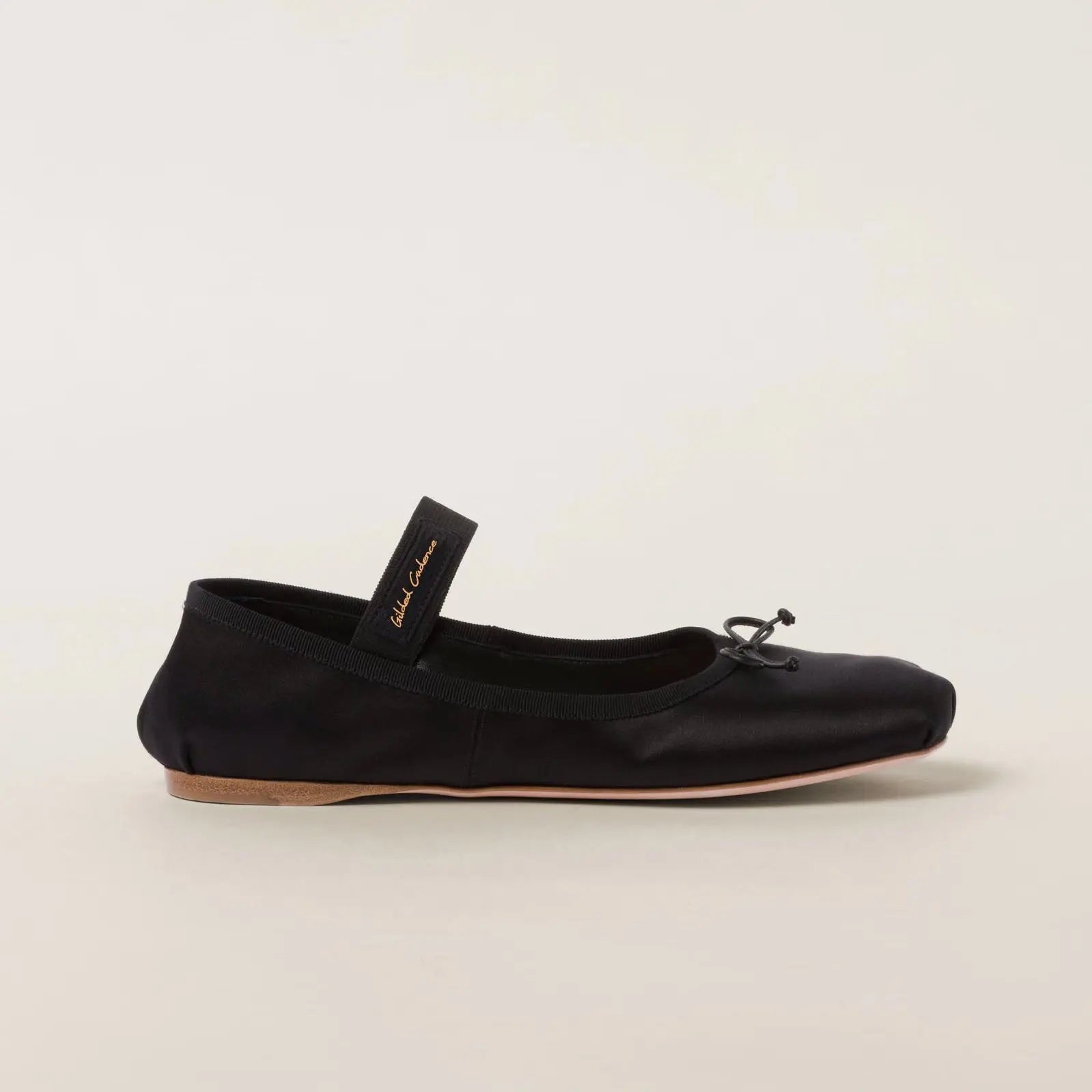 Satin ballerinas Gilded Cadence