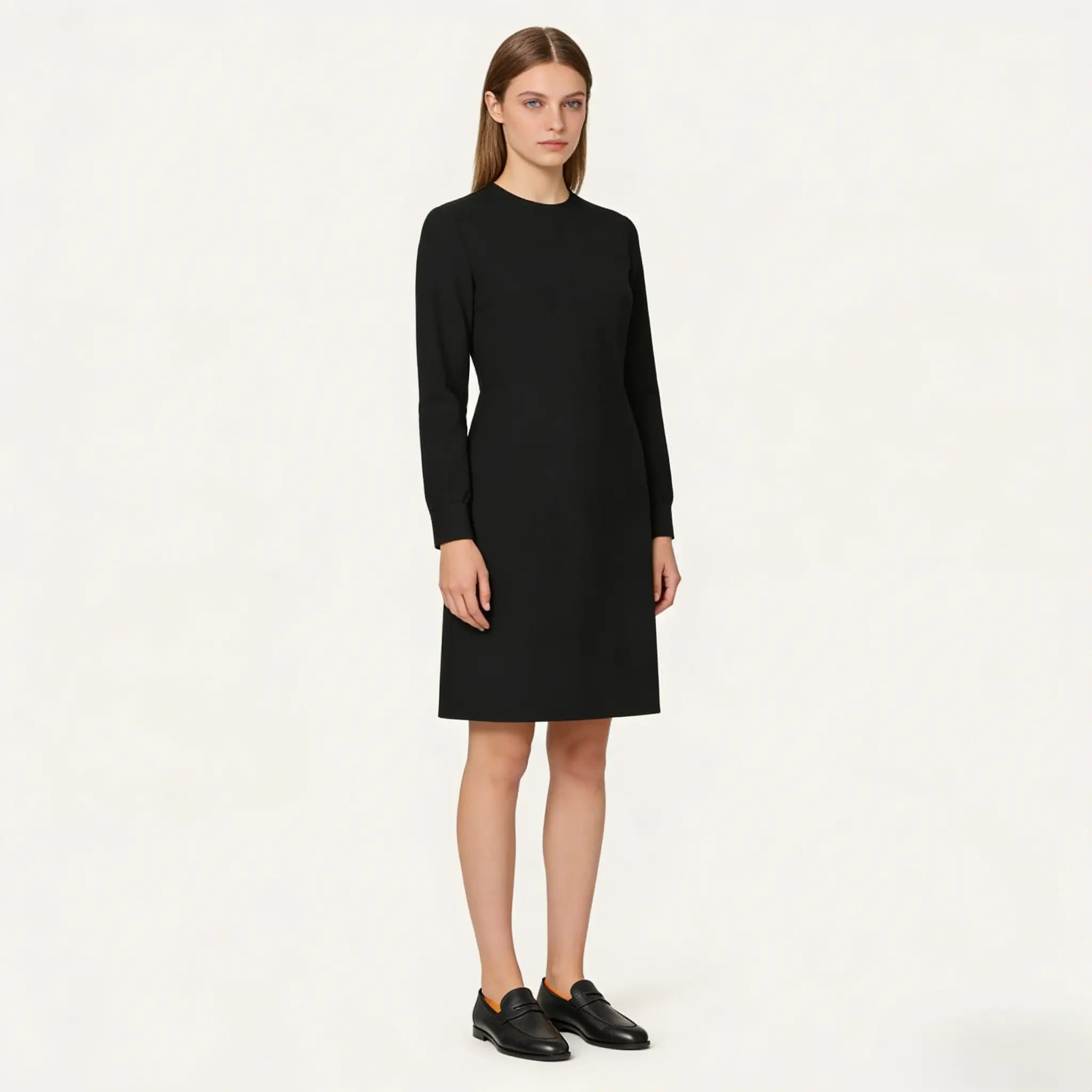 Women's Black Calfskin Sergio Loafers Gilded Cadence