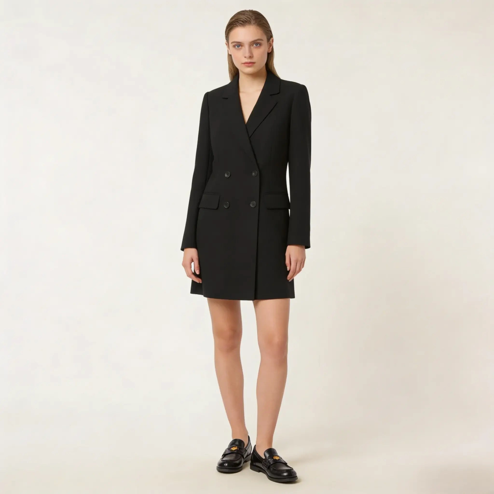 Brushed leather penny loafers Gilded Cadence