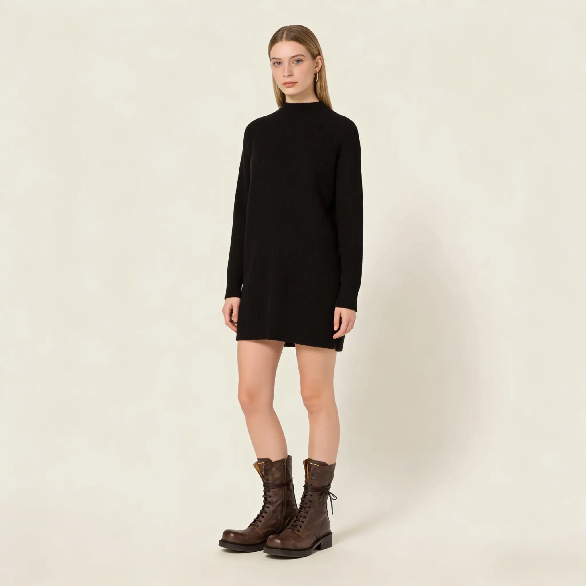 Leather laced booties Gilded Cadence