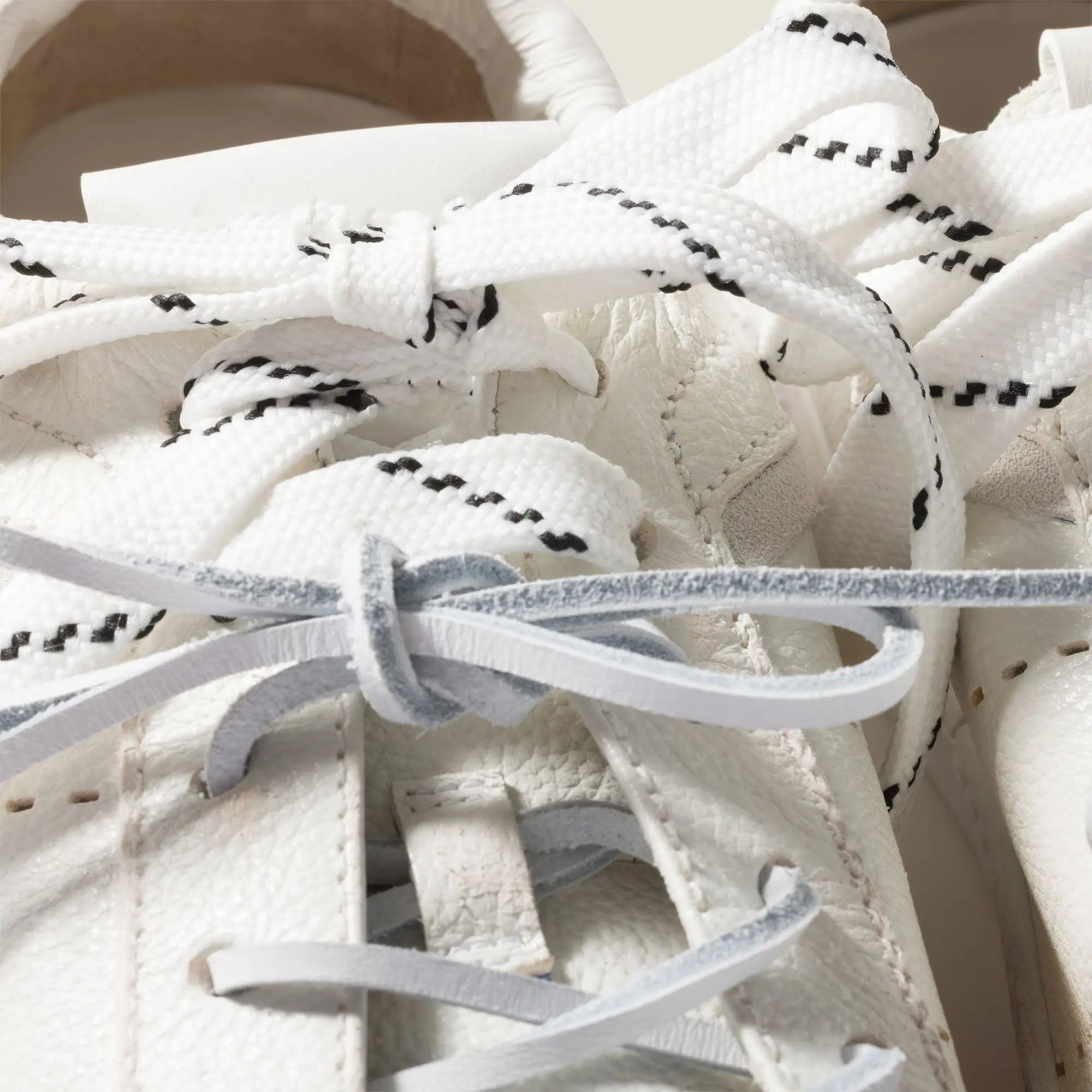 Art Deco Leather High-Top Sneakers Gilded Cadence