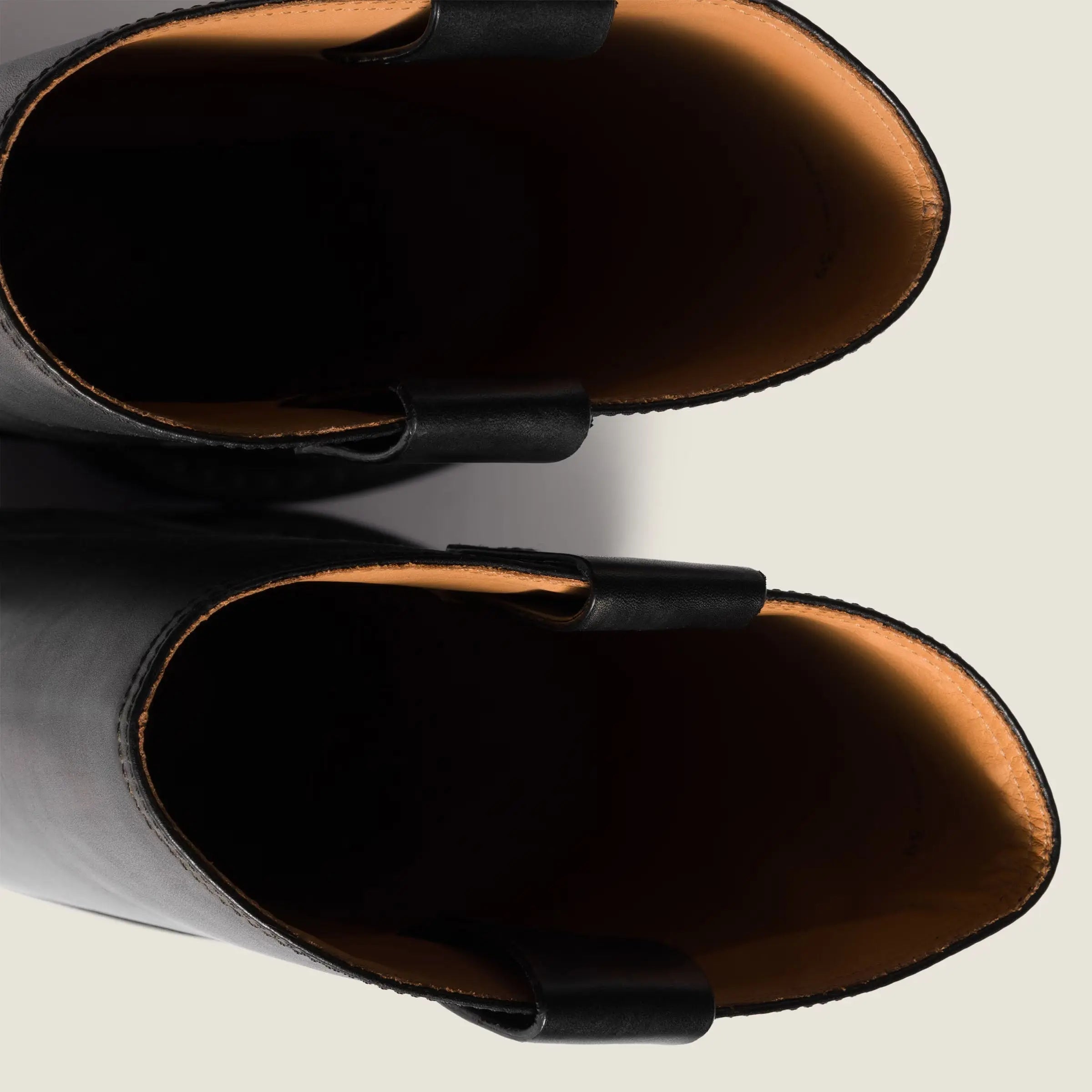 The Vintage Calfskin Knee-High Boot (55mm) - Black Gilded Cadence