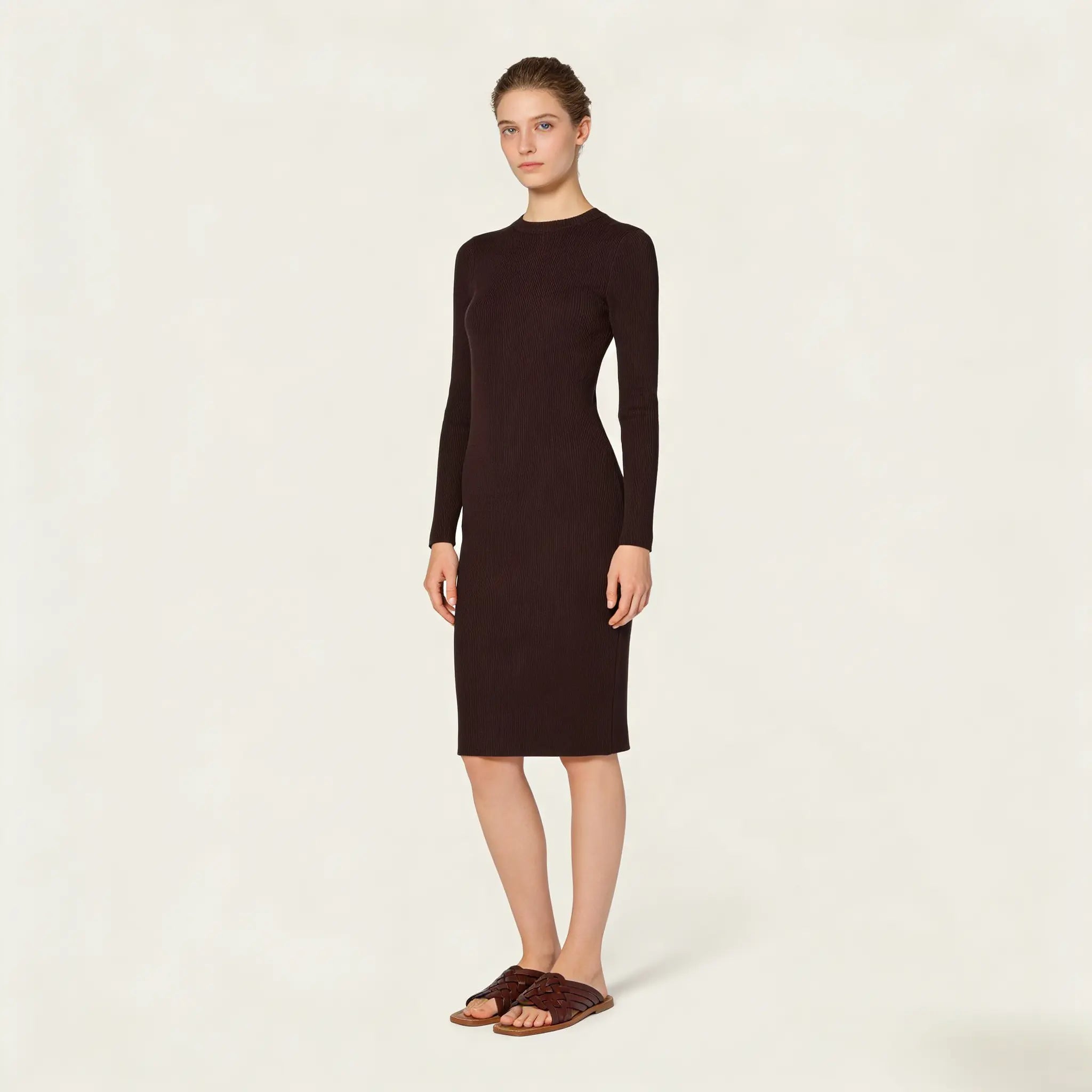 Leather slides Coffee Gilded Cadence