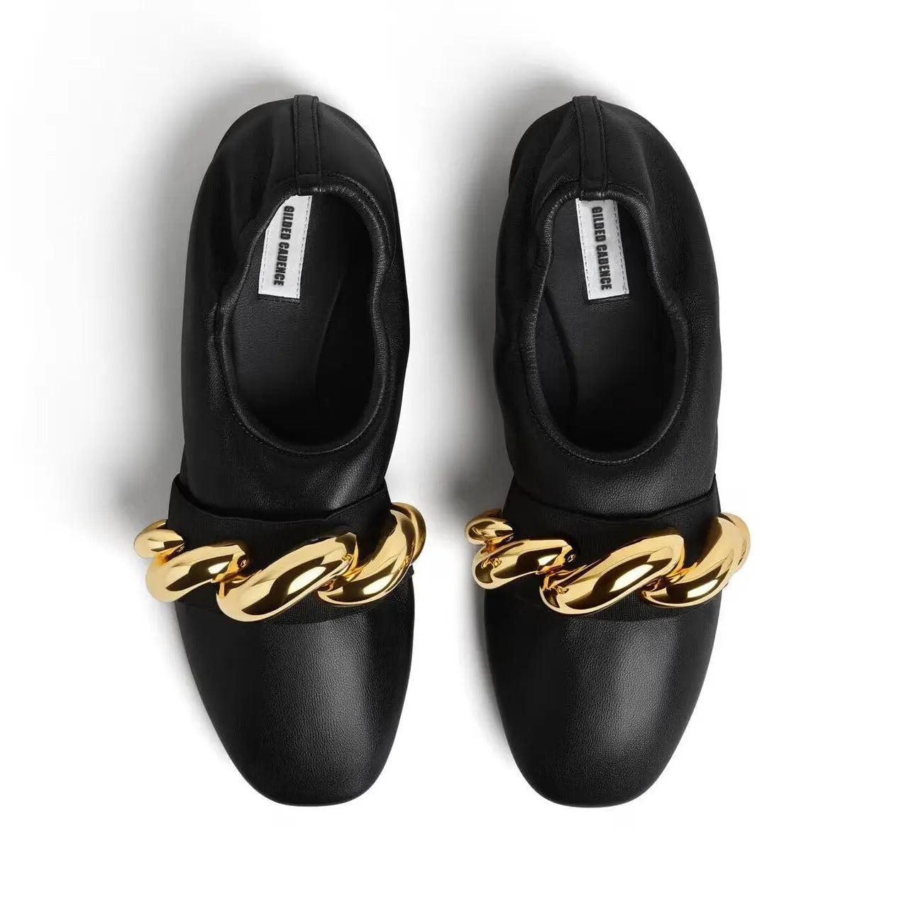 JEWEL SLIPPERS IN LEATHER Gilded Cadence