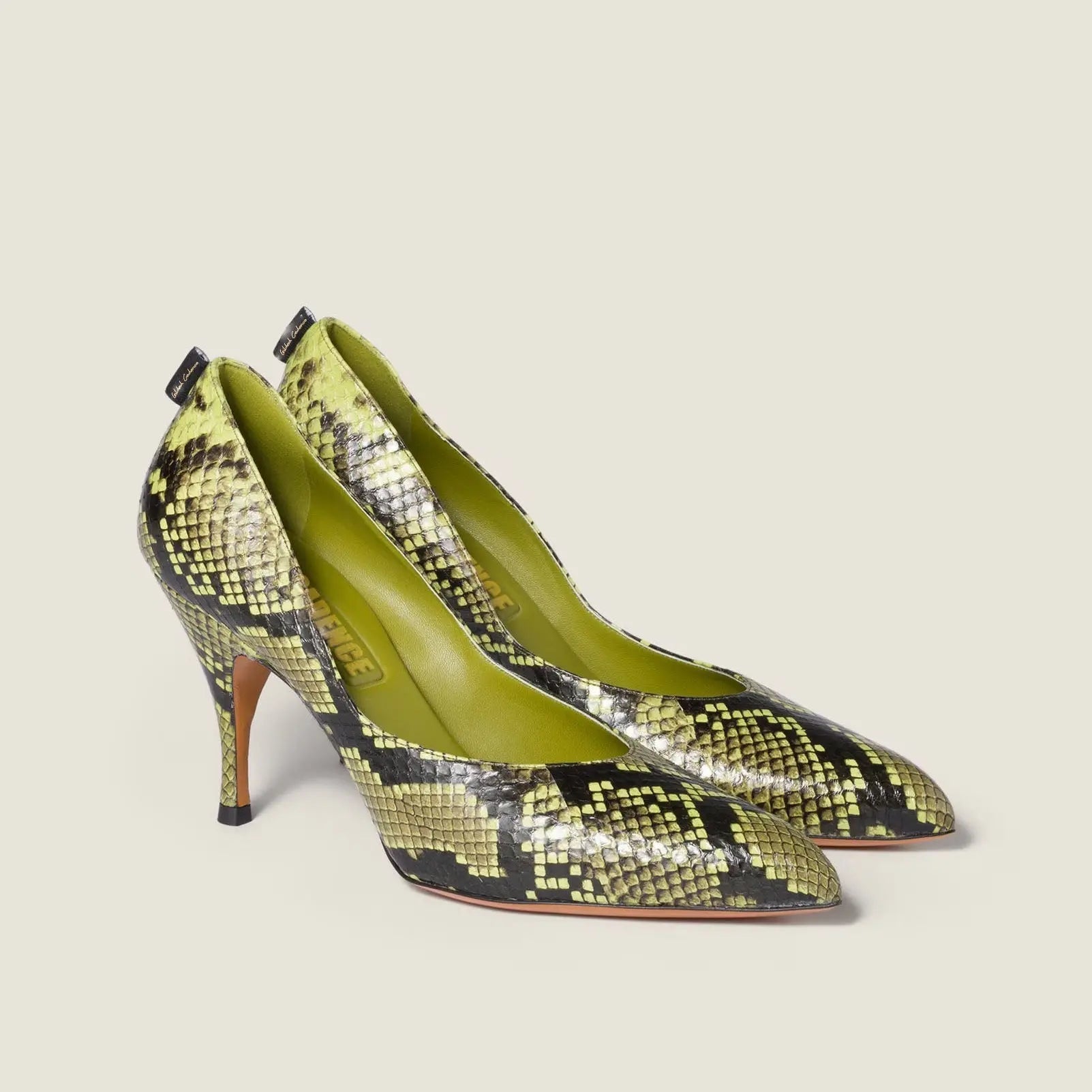 Women's Exotic Python Stiletto Pumps Gilded Cadence