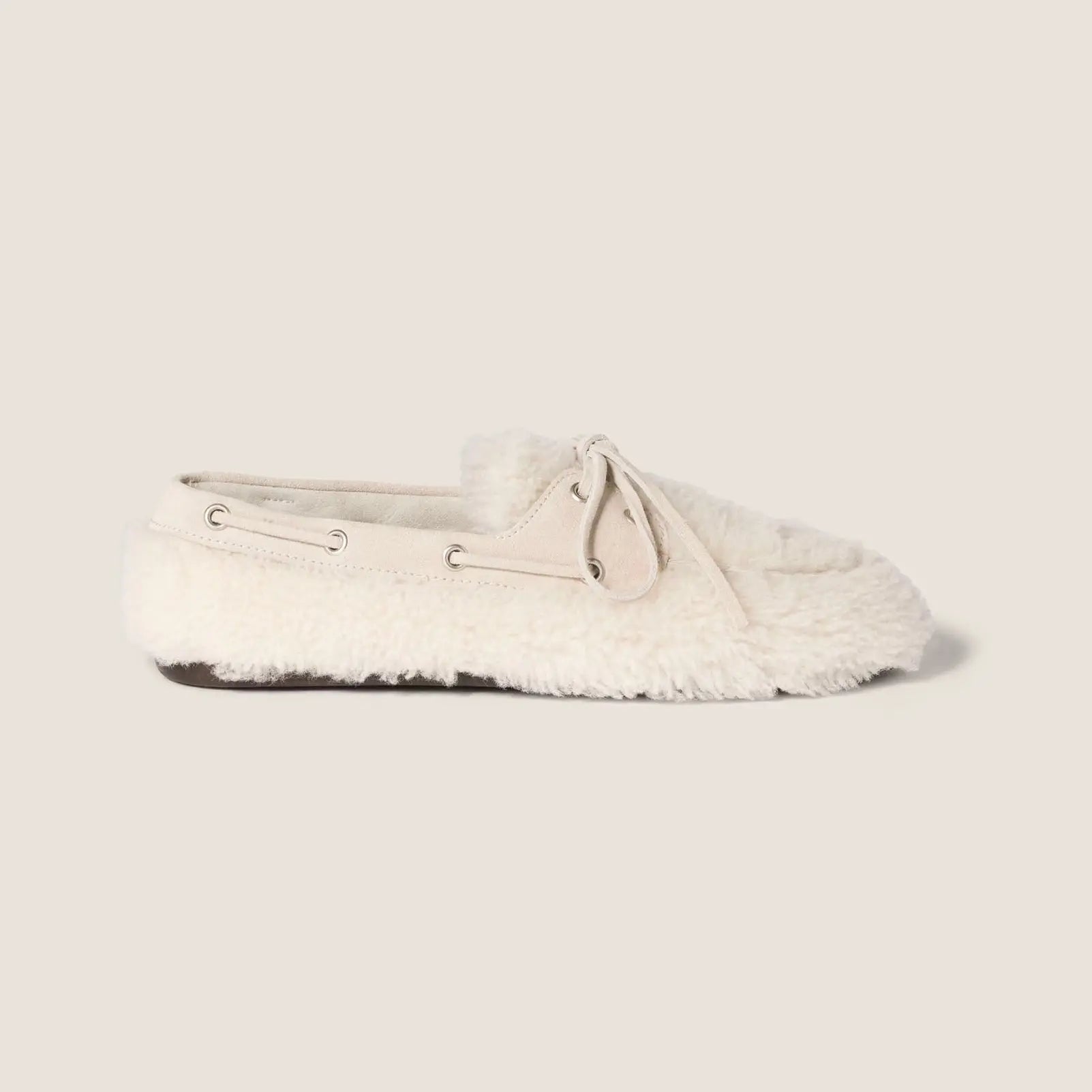 Plush Shearling Moccasin Loafers Gilded Cadence