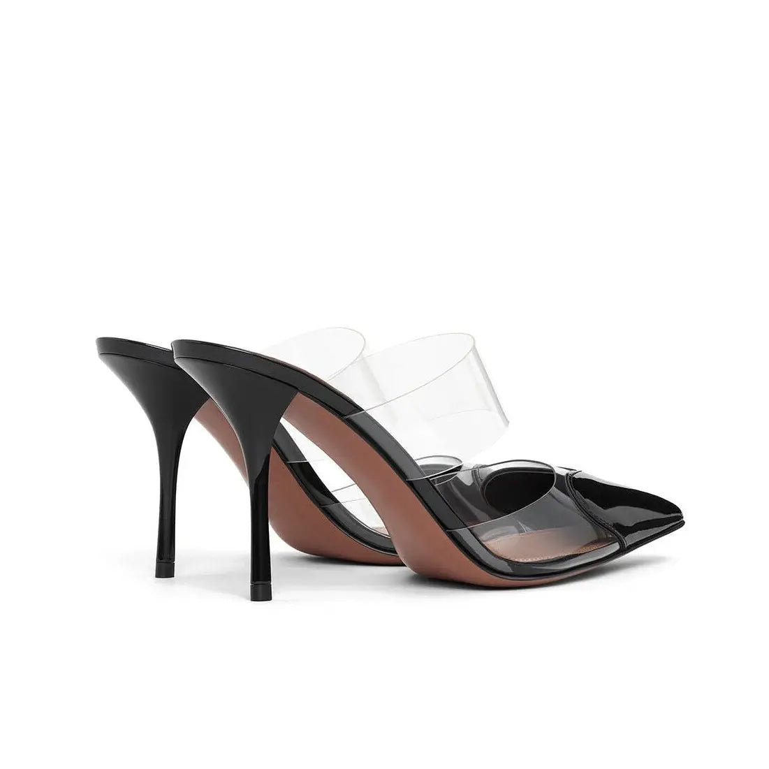 Heart Mules in Patent Leather black Gilded Cadence