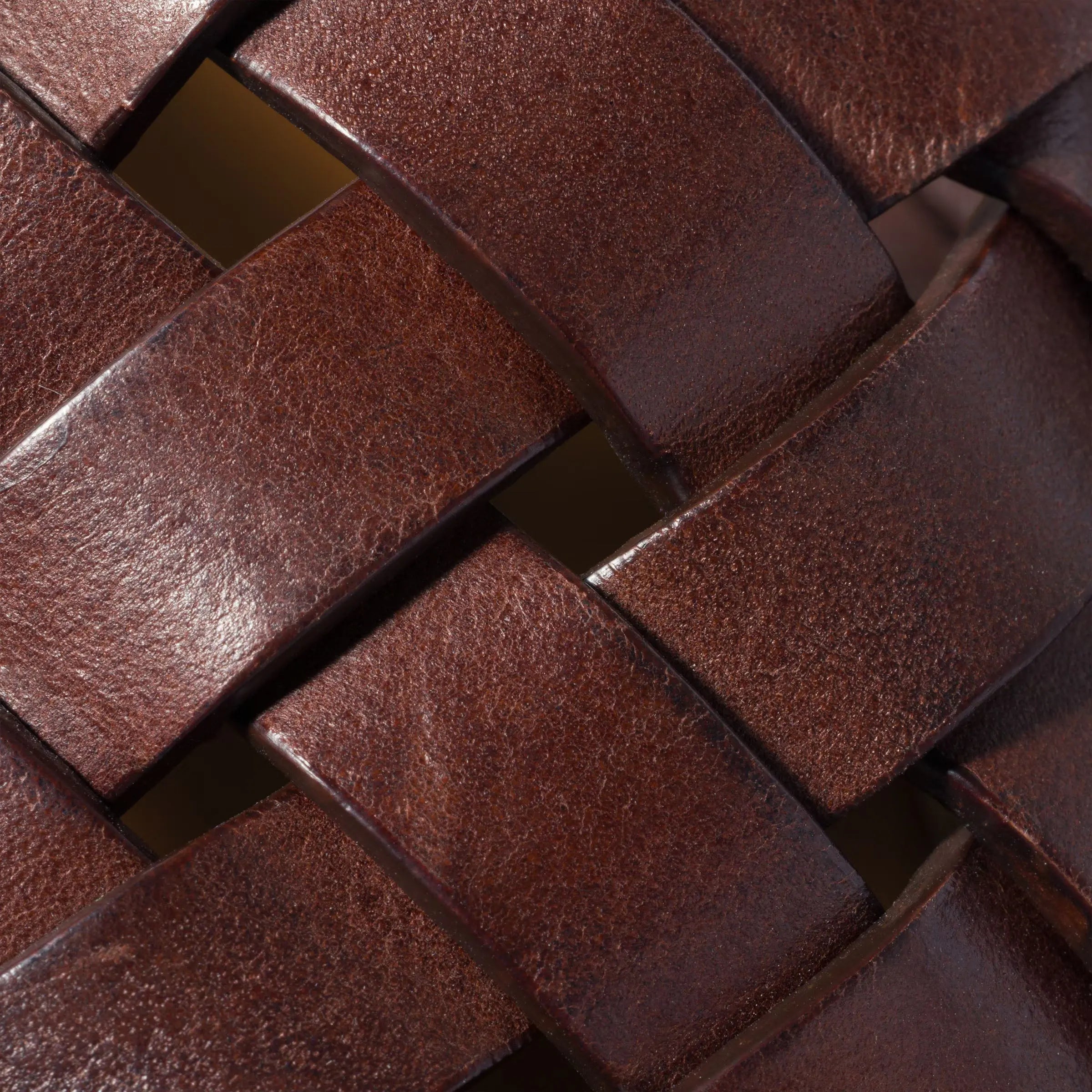 Leather slides Coffee Gilded Cadence