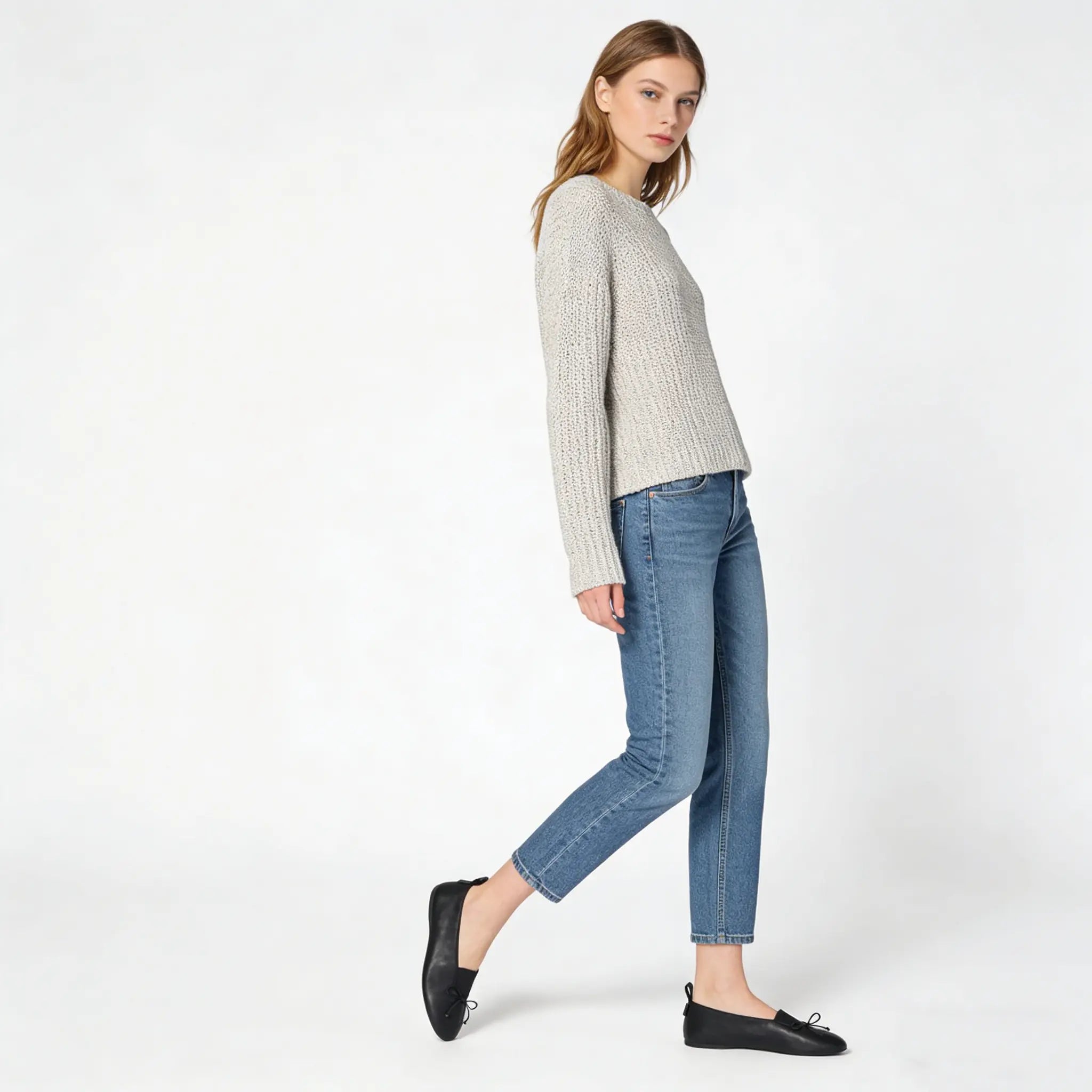 panache nappa leather ballerinas Gilded Cadence