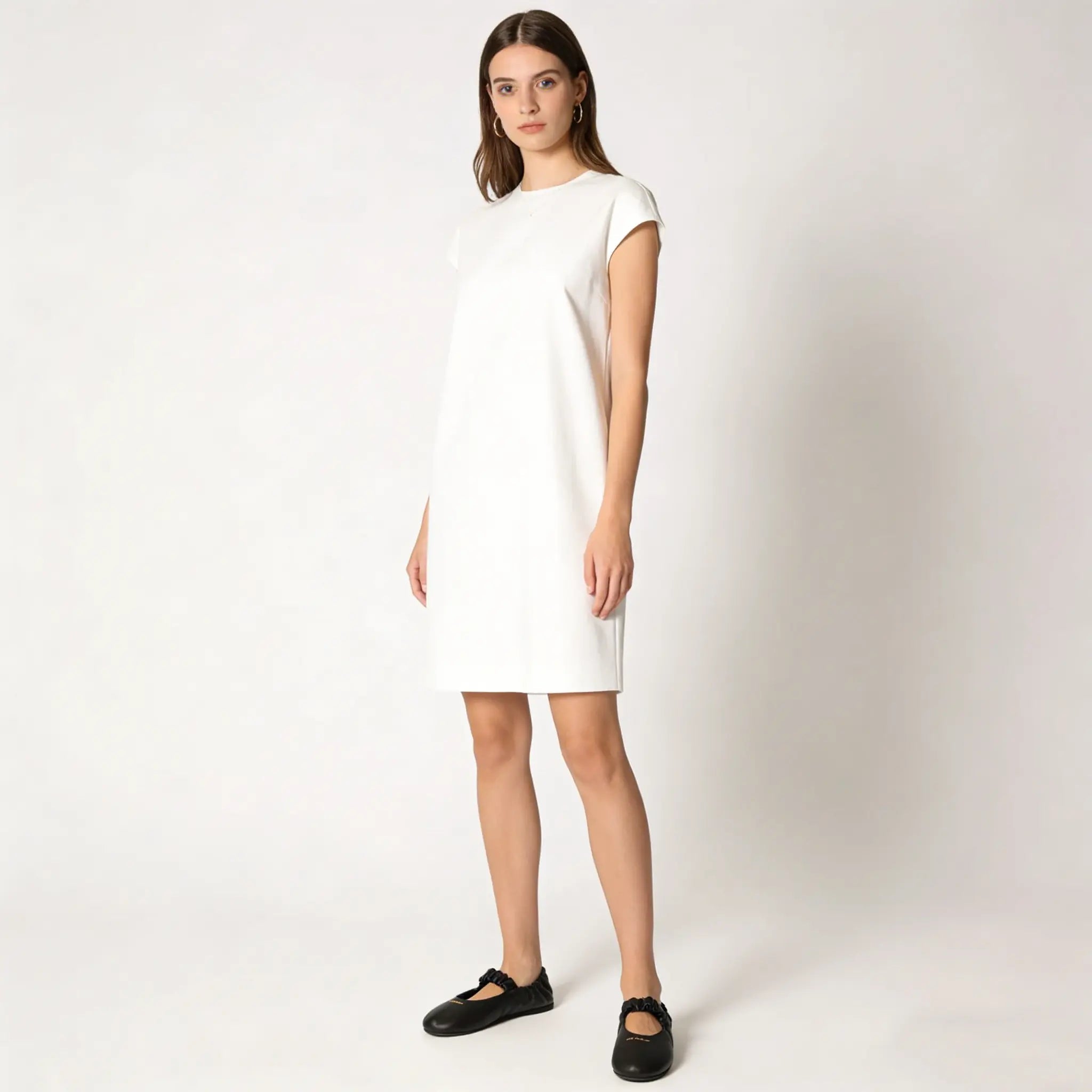 Ruches nappa leather ballerinas Gilded Cadence