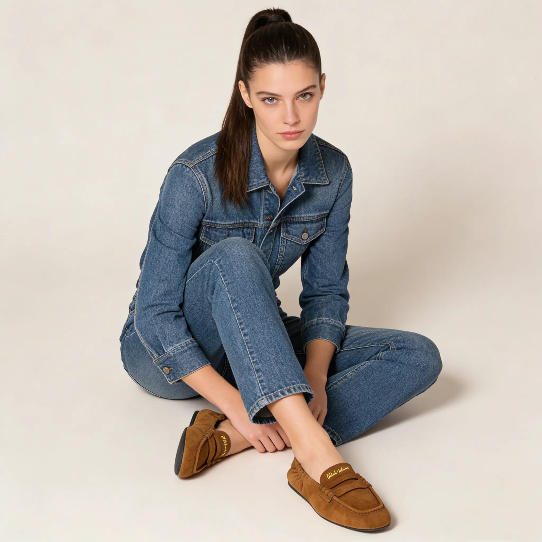 Ruches suede loafers Gilded Cadence