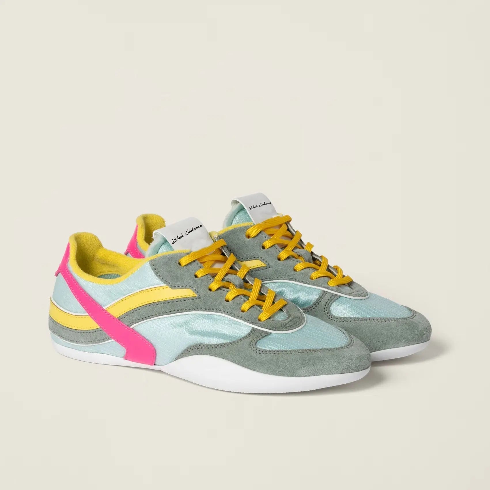 Gymnasium Tech Fabric Sneakers - Anise Gilded Cadence