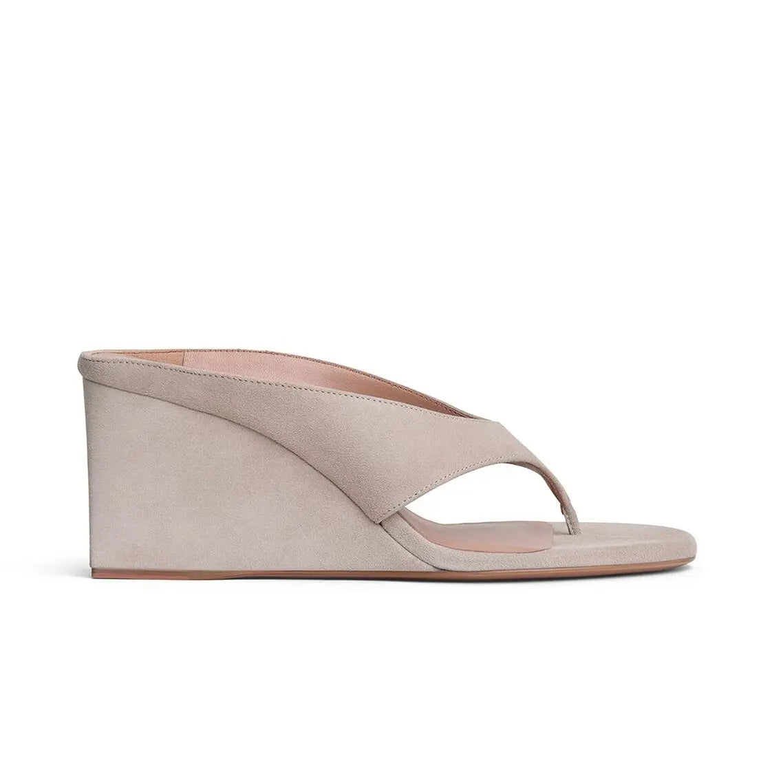 Grege Suede Cube Thong Mules Gilded Cadence