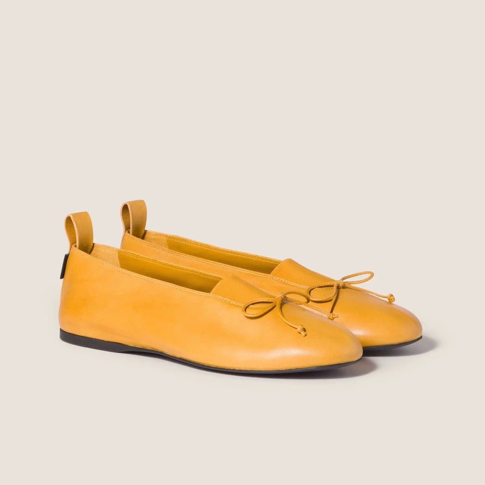 panache nappa leather ballerinas Gilded Cadence