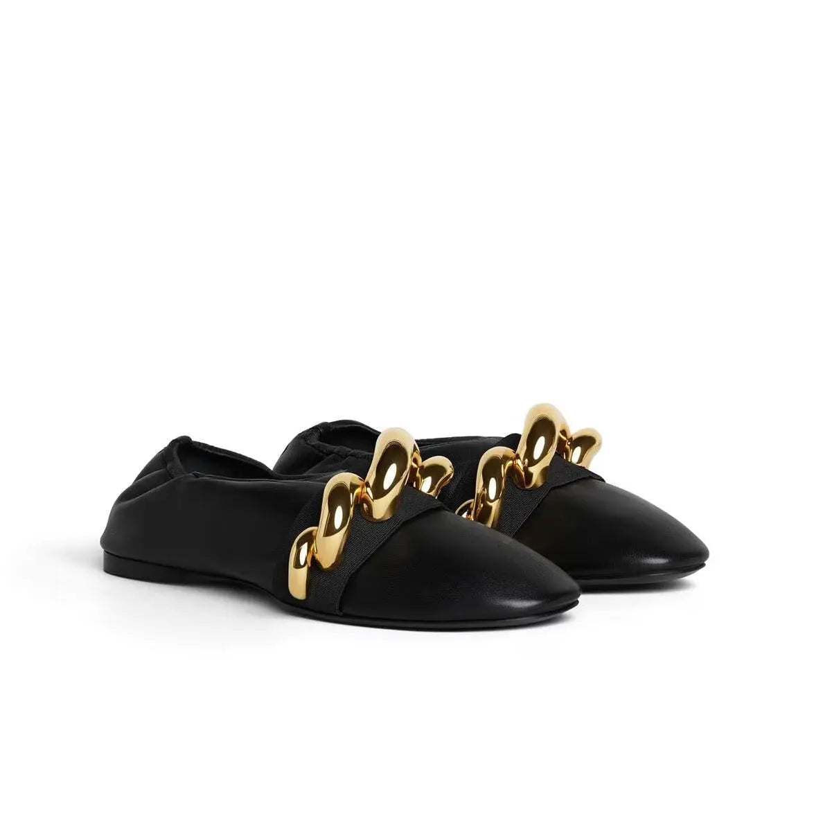 JEWEL SLIPPERS IN LEATHER Gilded Cadence