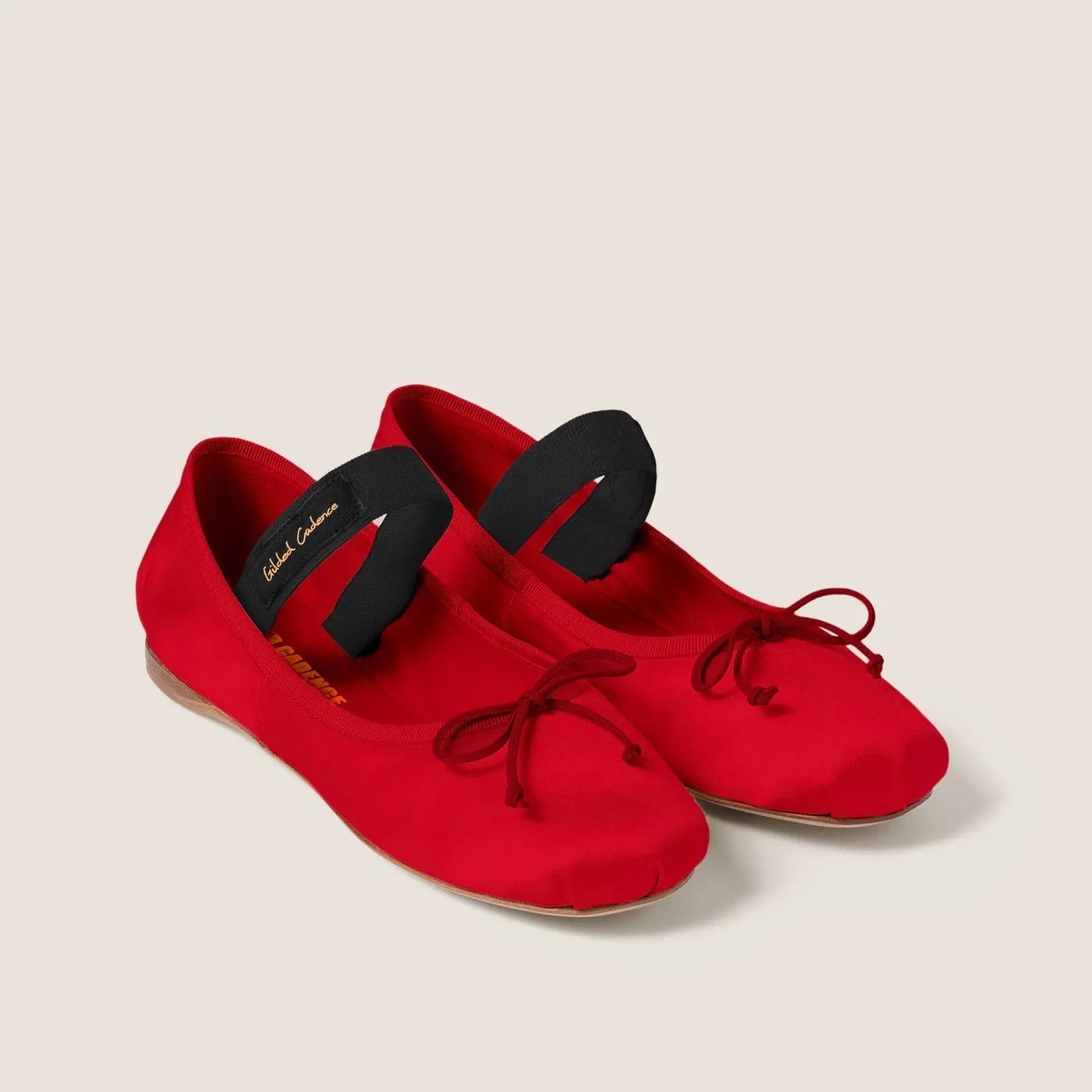 Satin ballerinas Gilded Cadence