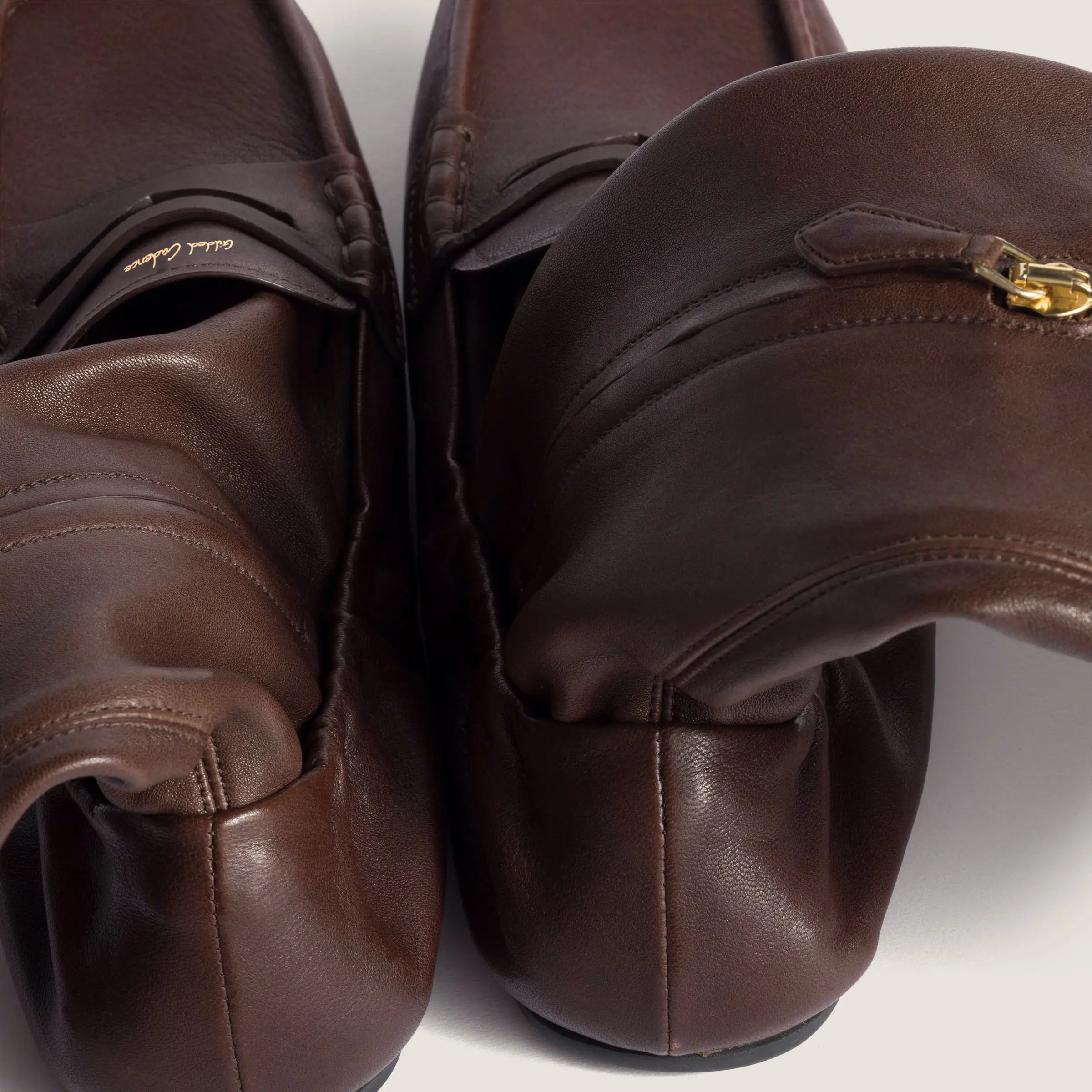 Ruches nappa leather boots Gilded Cadence