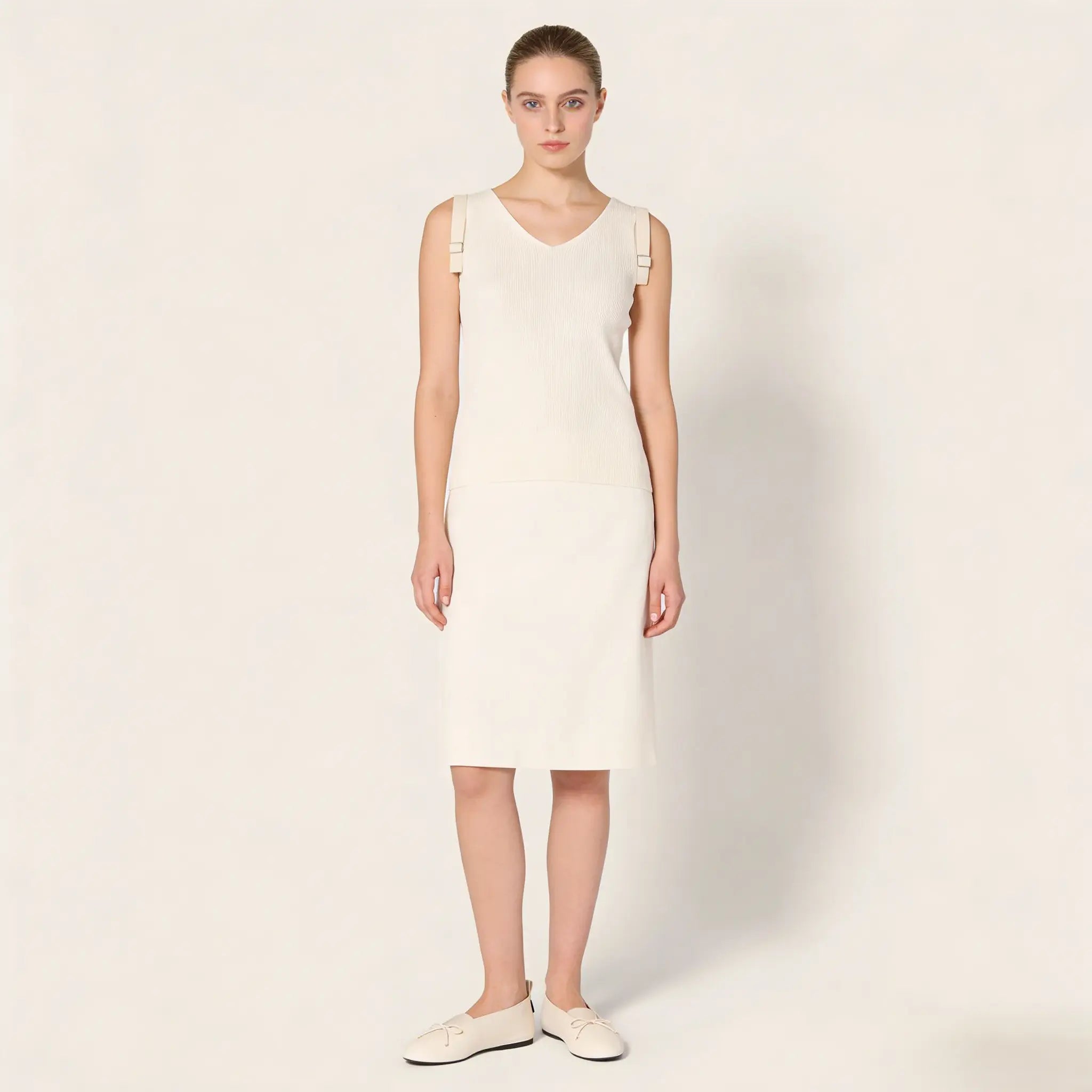 panache nappa leather ballerinas Gilded Cadence