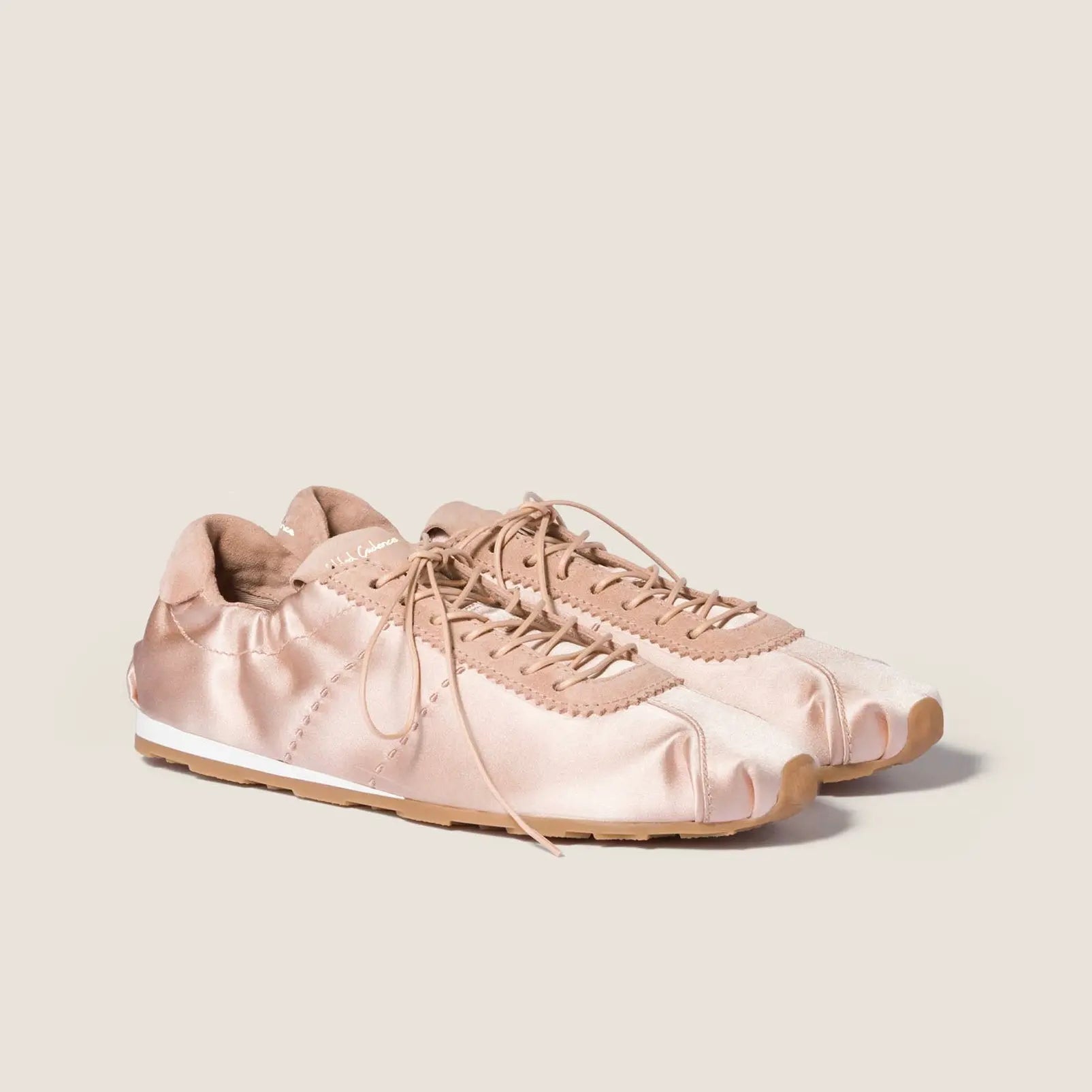 Plume satin sneakers Gilded Cadence