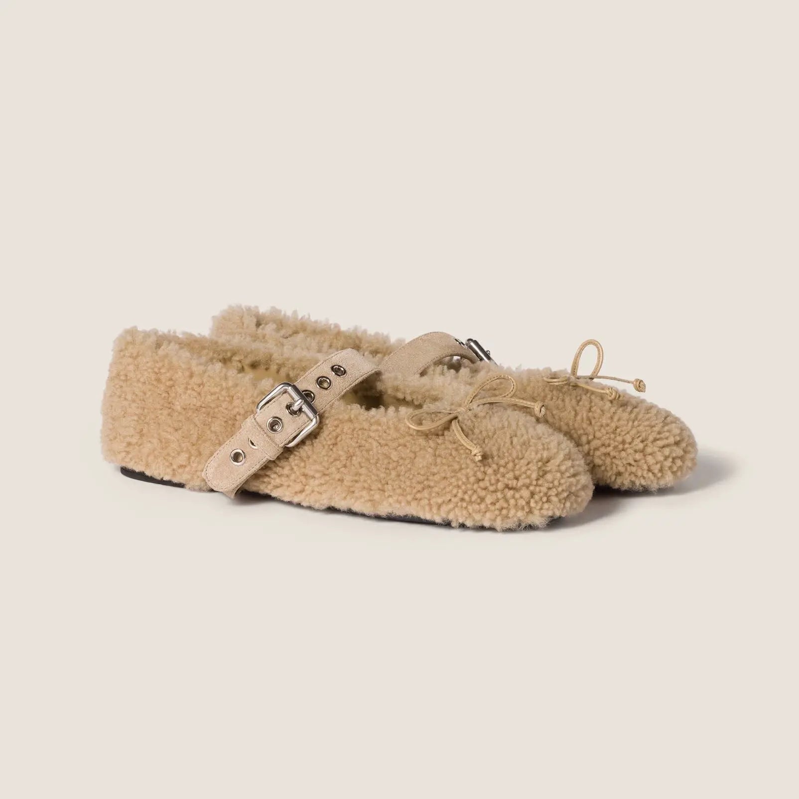 Shearling ballerinas Gilded Cadence
