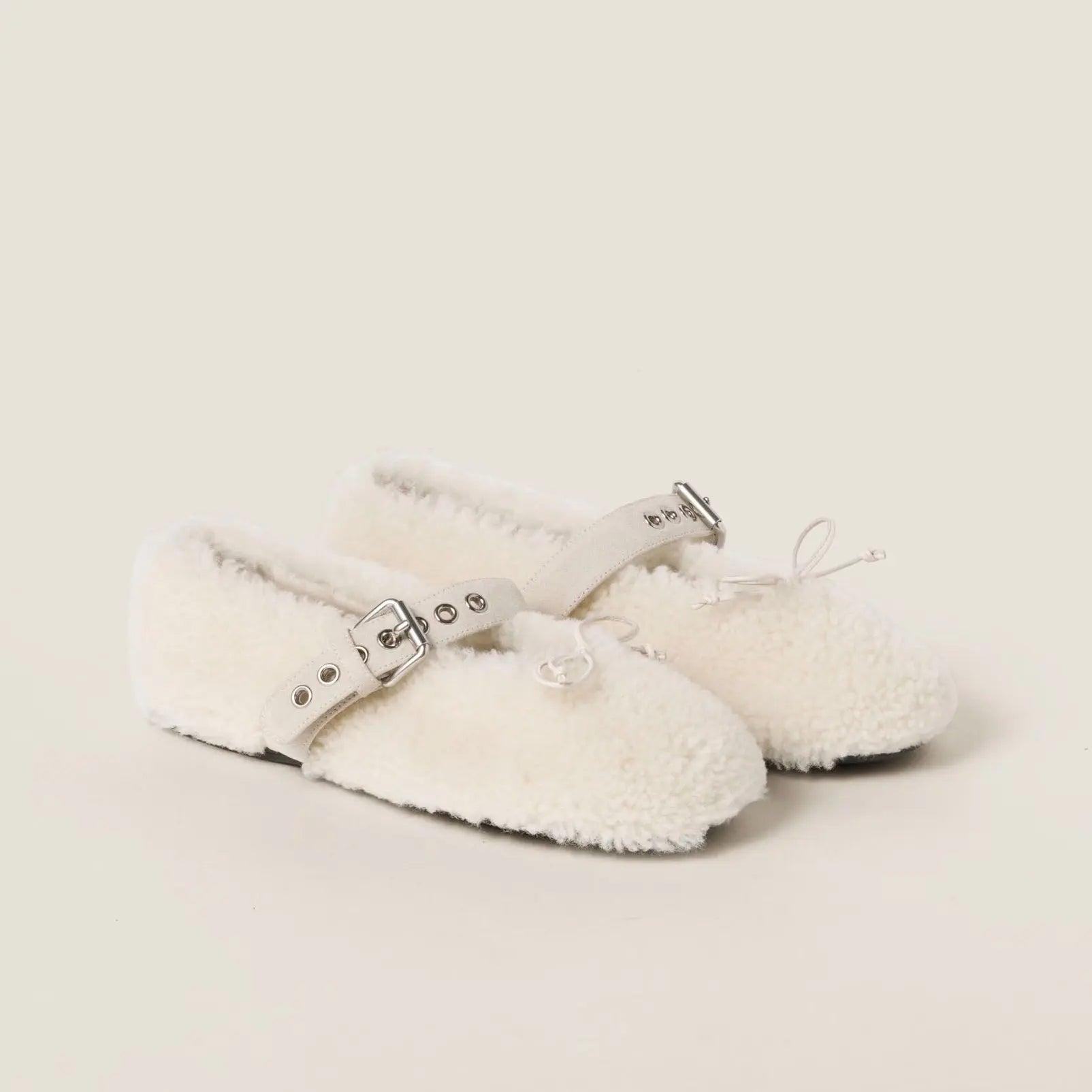 Shearling ballerinas Gilded Cadence
