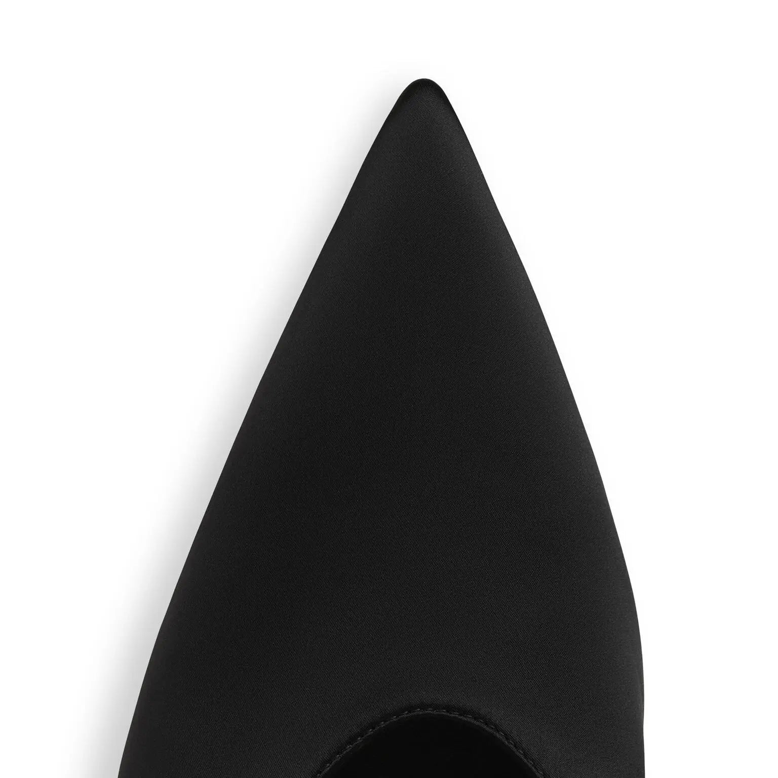 Satin Black Cube Wedge Mules Gilded Cadence