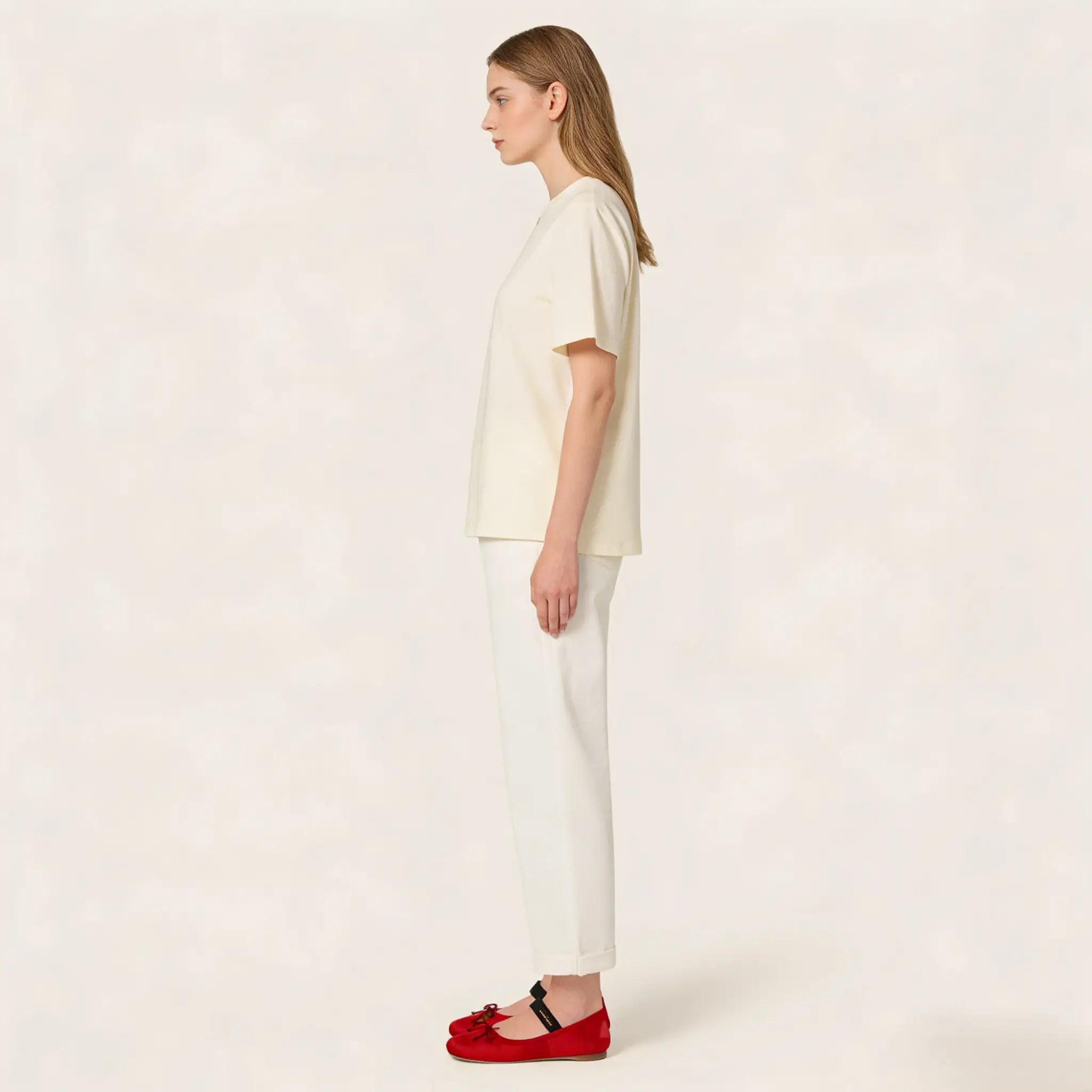 Satin ballerinas Gilded Cadence