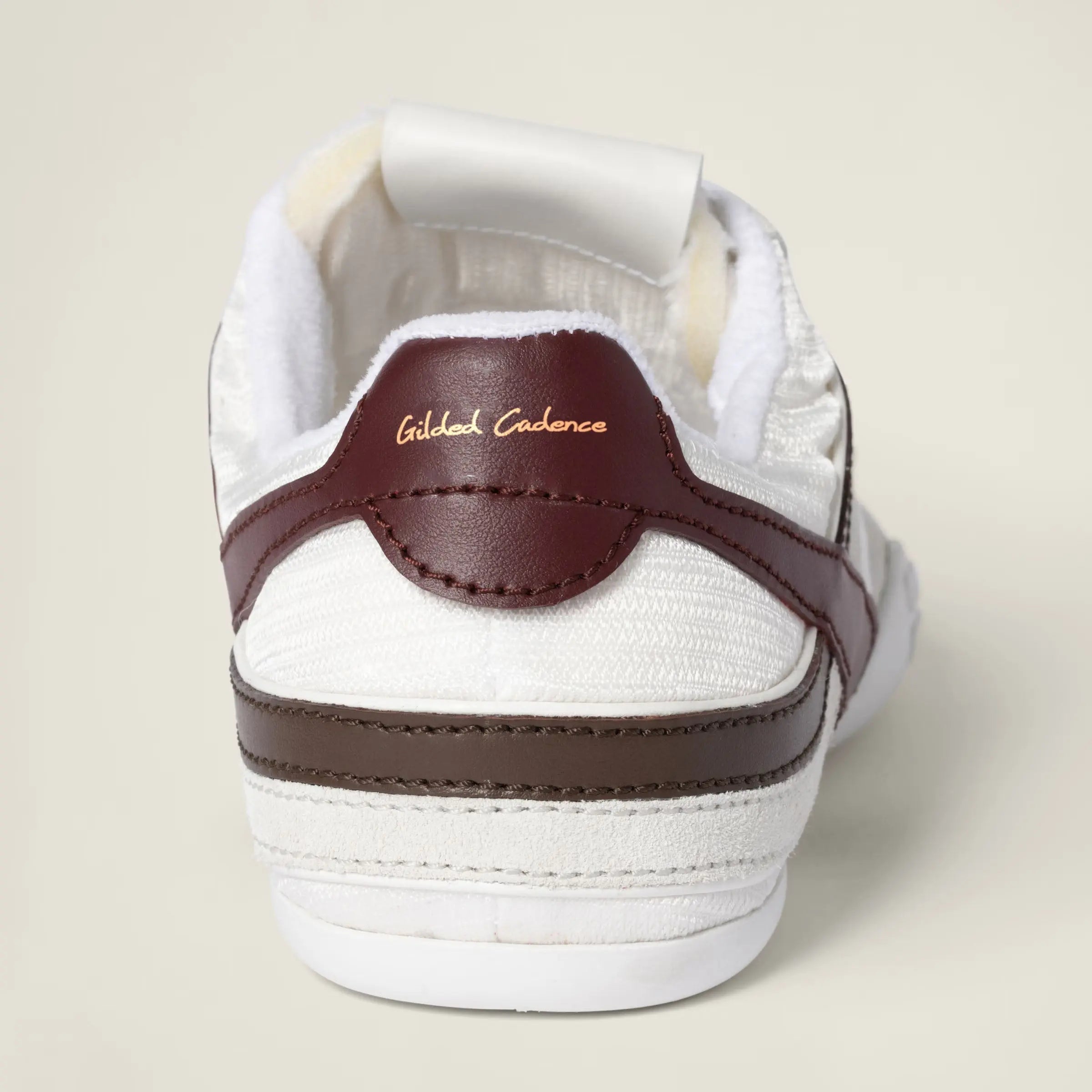 Gymnasium Tech Fabric Sneakers - White Gilded Cadence