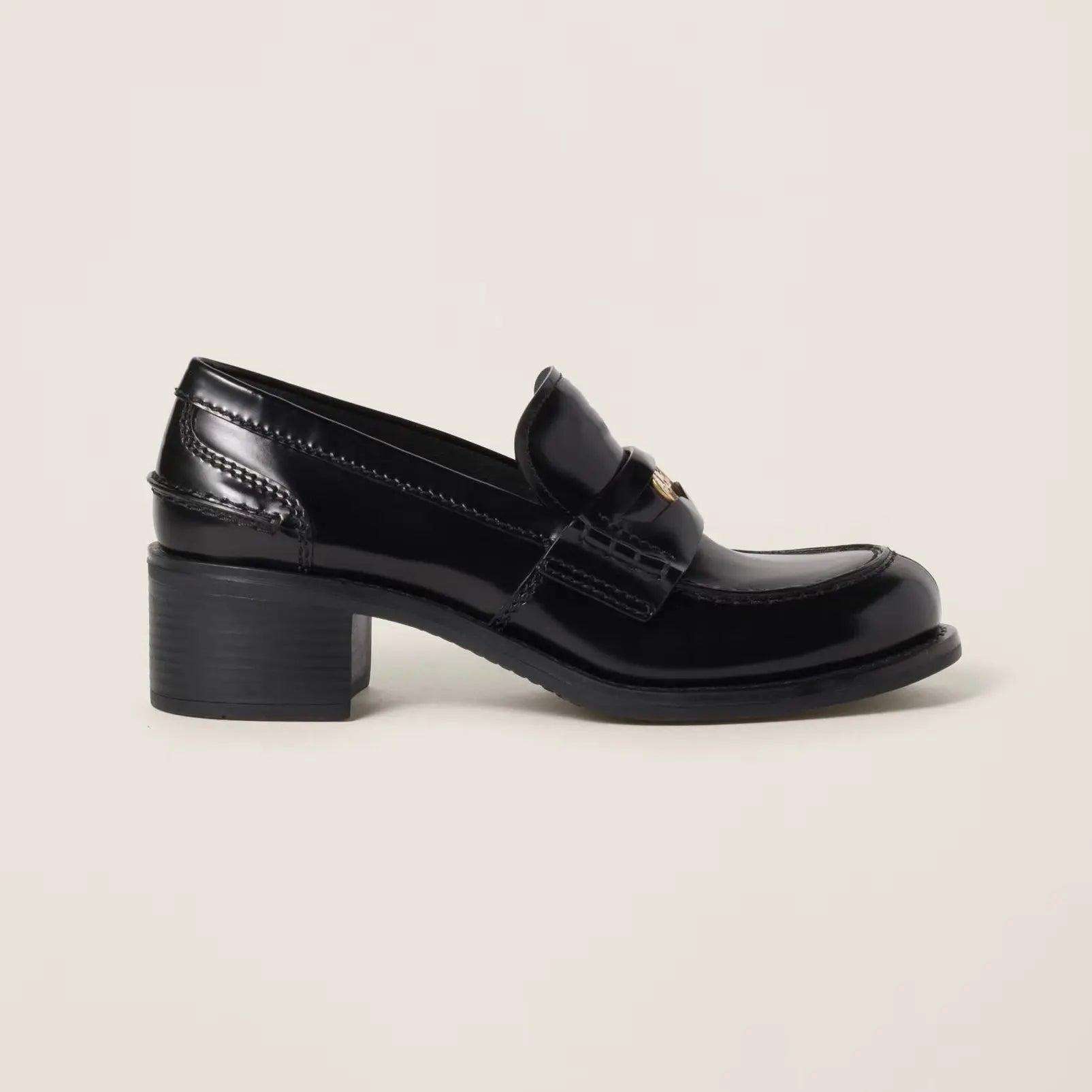 Brushed leather loafers Gilded Cadence