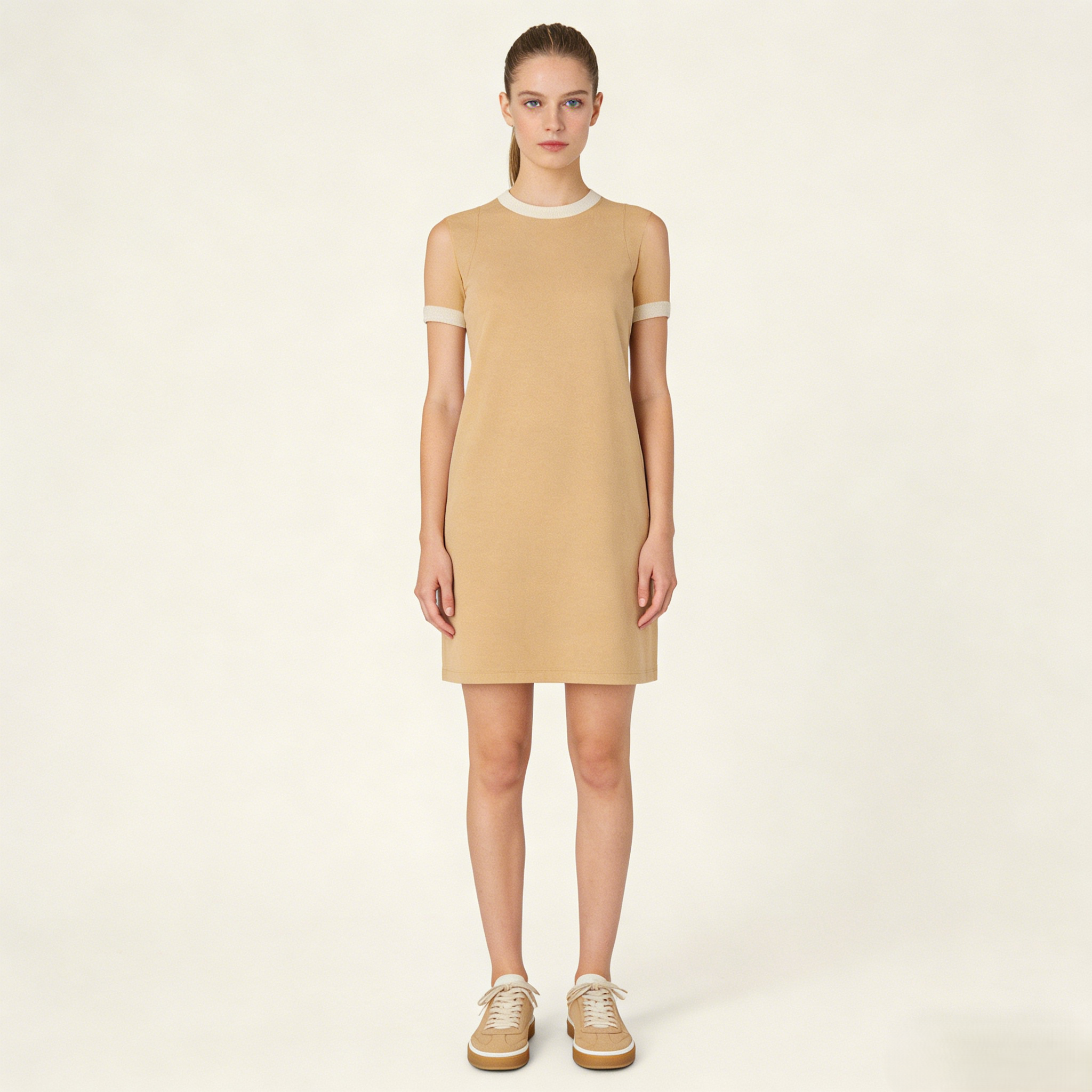 Sand Suede Low-Top Sneakers