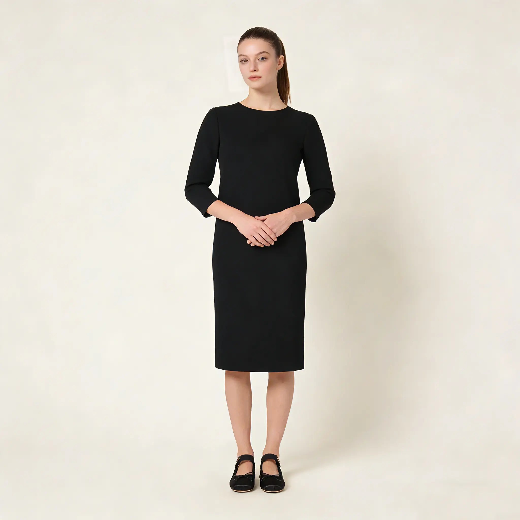 Satin ballerinas Gilded Cadence