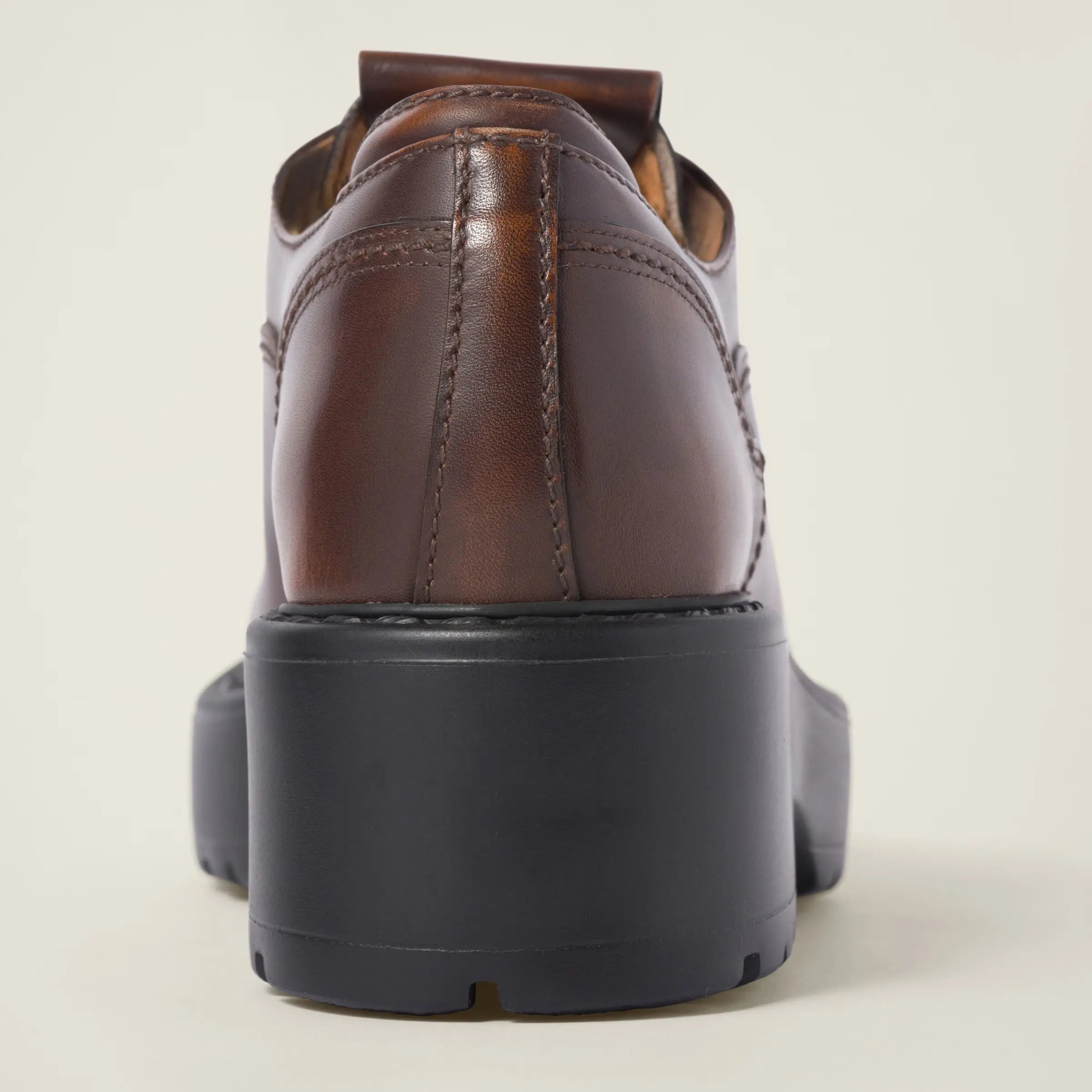 Laced Fume Leather Retro Shoes Gilded Cadence