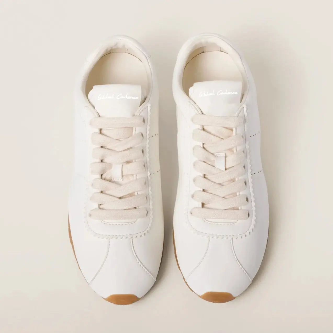Plume nappa leather sneakers Gilded Cadence
