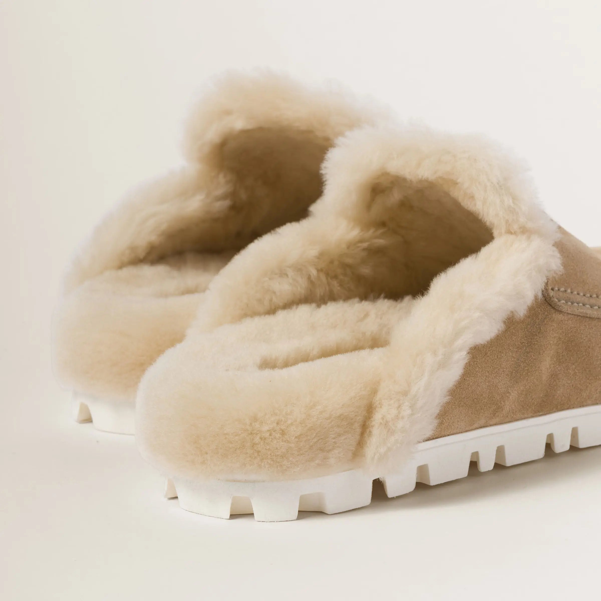 Suede Slip-On Mules - Casual Flats Gilded Cadence