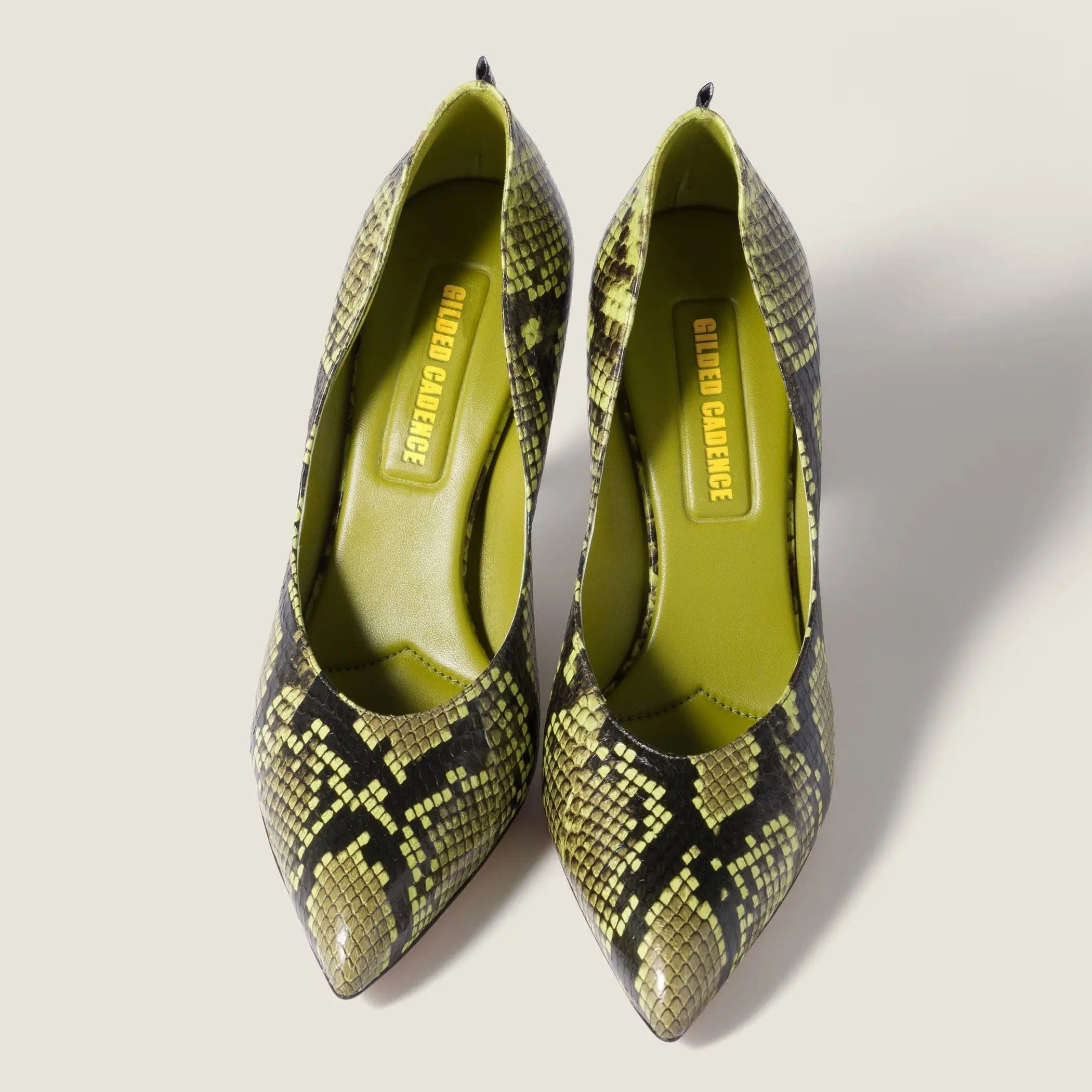 Women's Exotic Python Stiletto Pumps Gilded Cadence