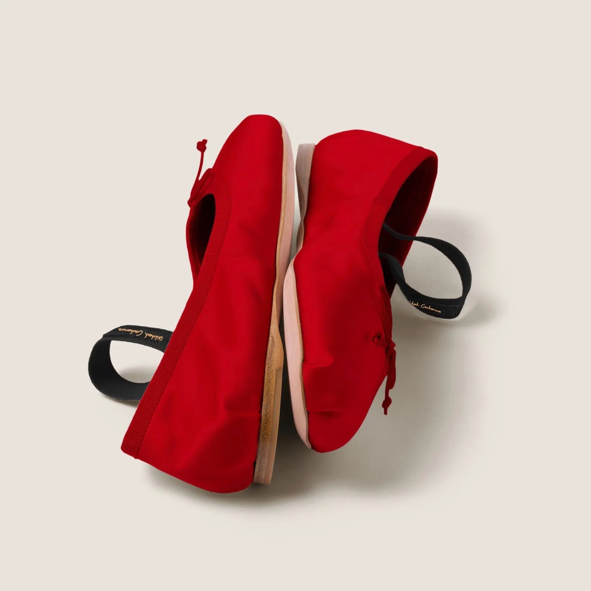 Satin ballerinas Gilded Cadence