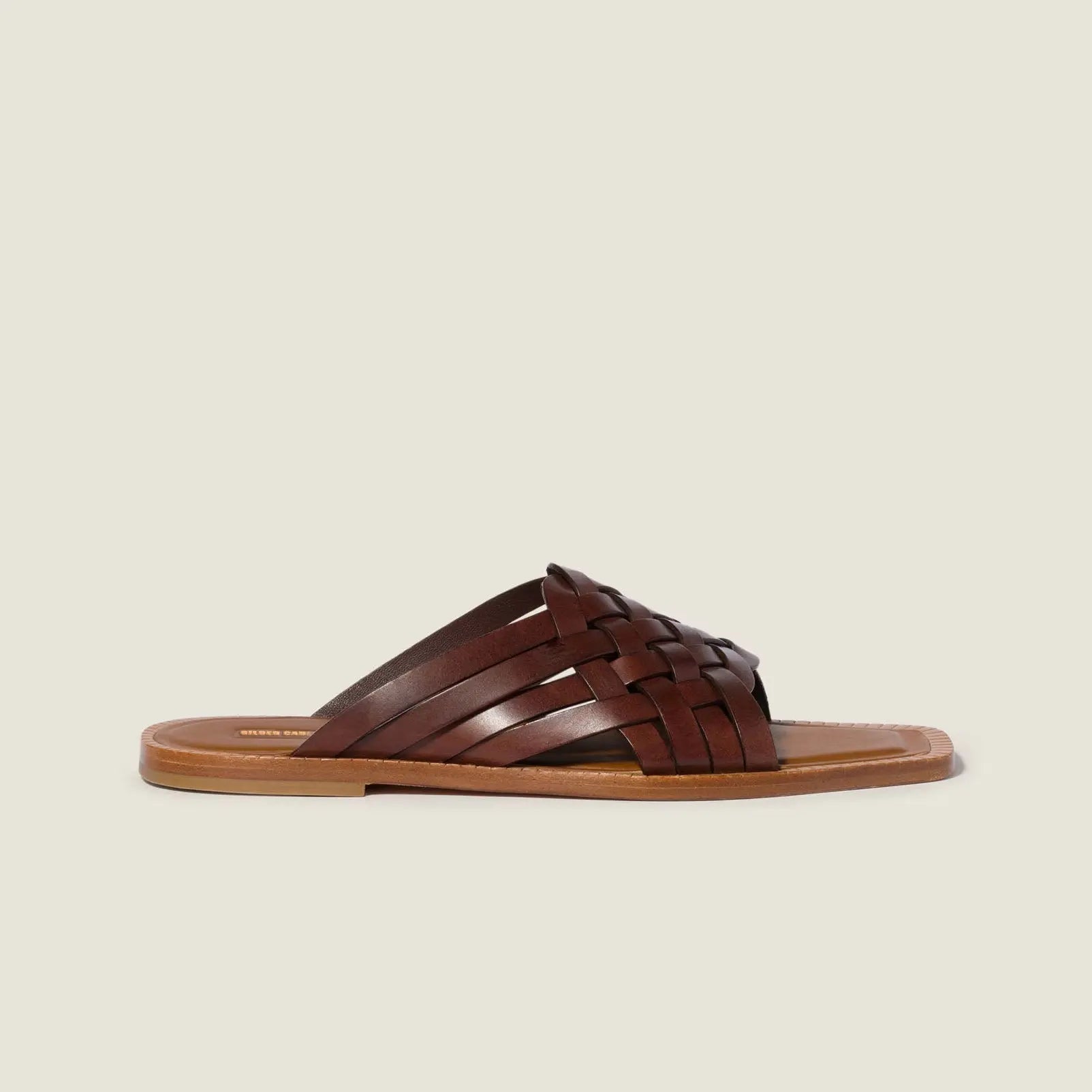 Leather slides Coffee Gilded Cadence