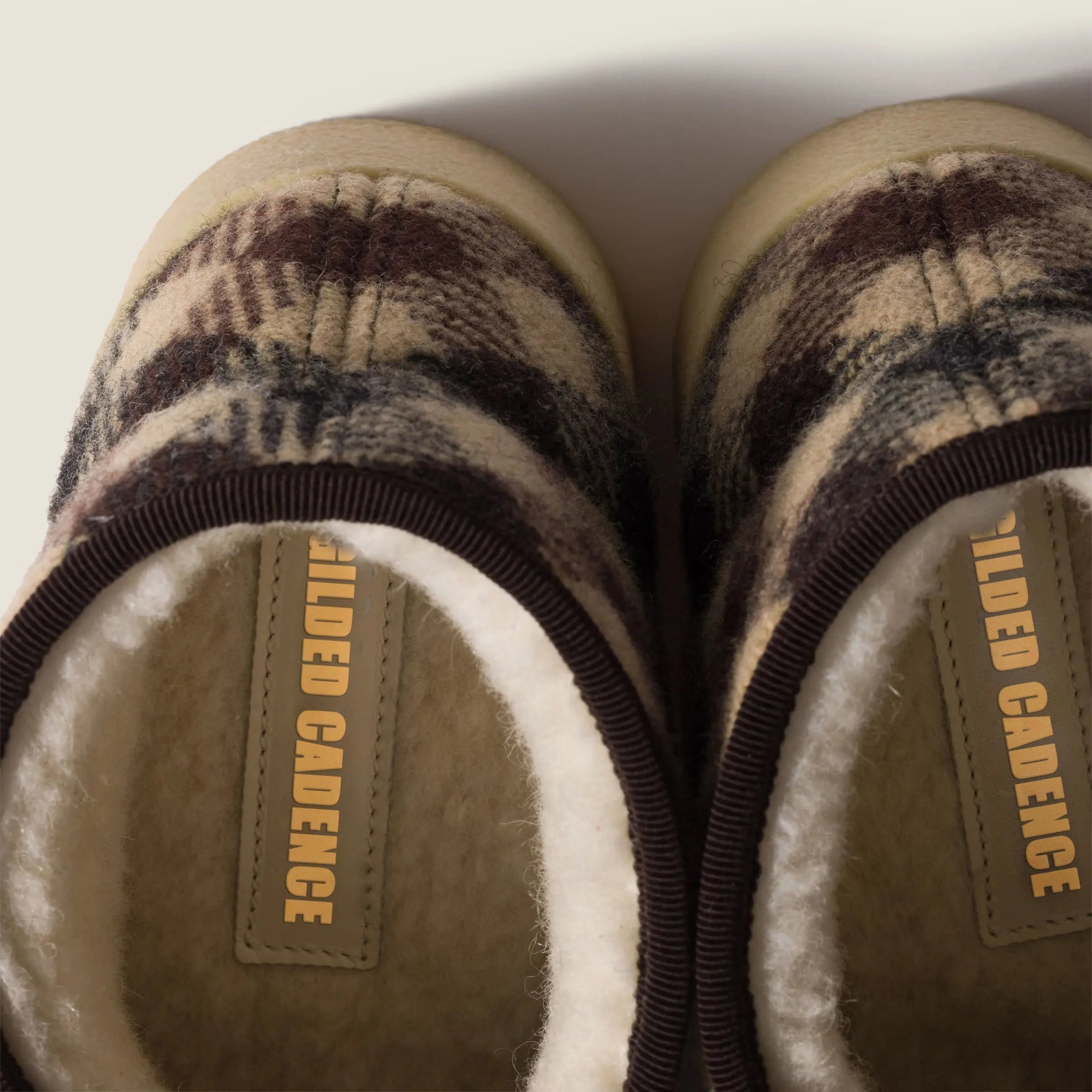 Women's Wool Knit Mini Shearling Boots Gilded Cadence