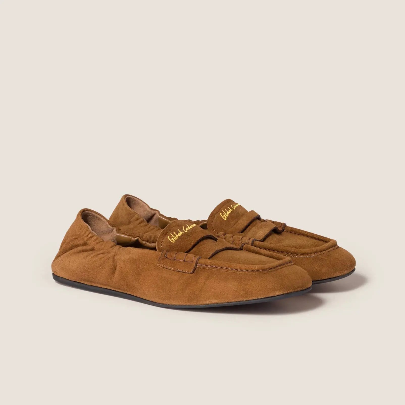 Ruches suede loafers Gilded Cadence