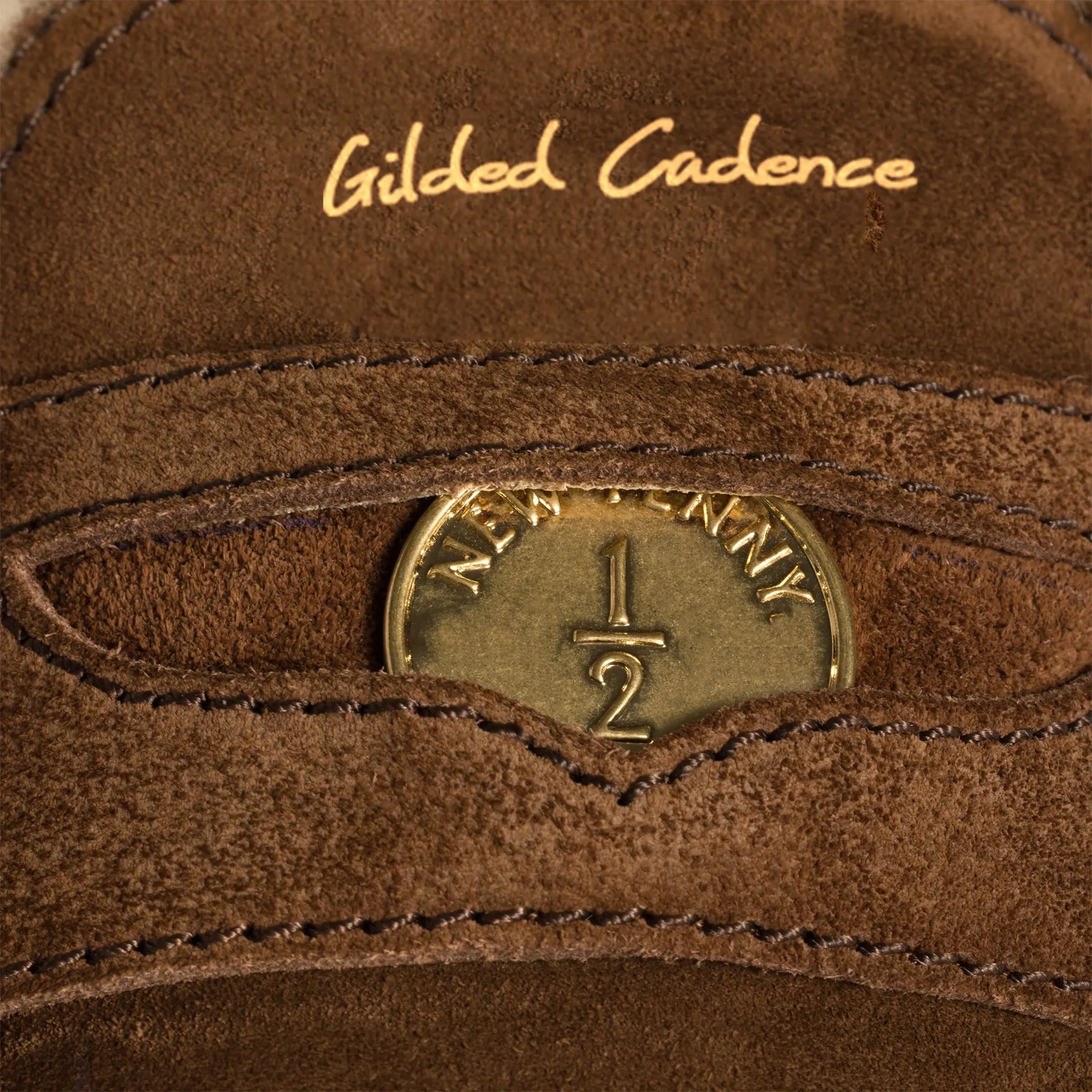 Minimalist Suede Slip-On Mules - Brown Gilded Cadence