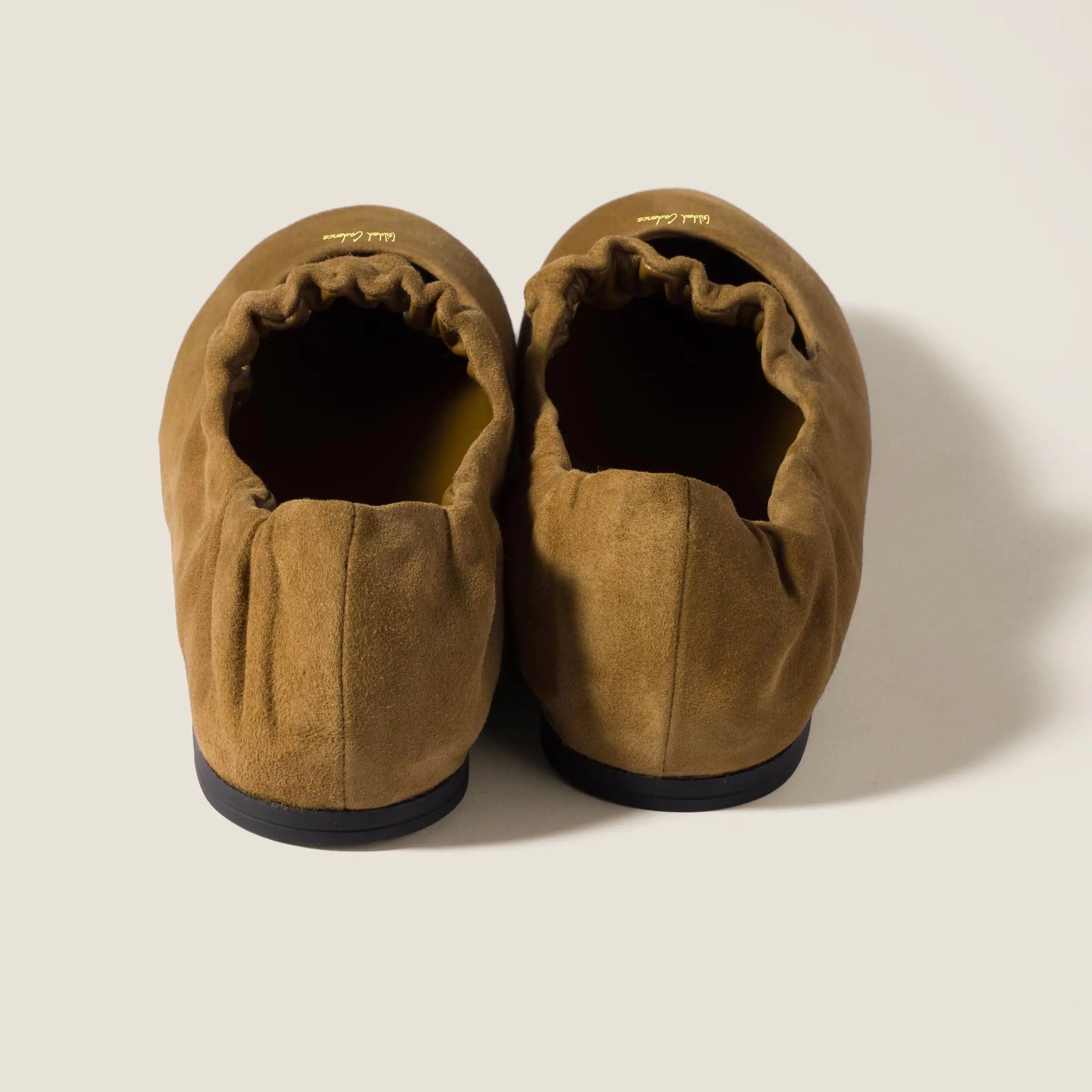 Ruches suede ballerinas Gilded Cadence