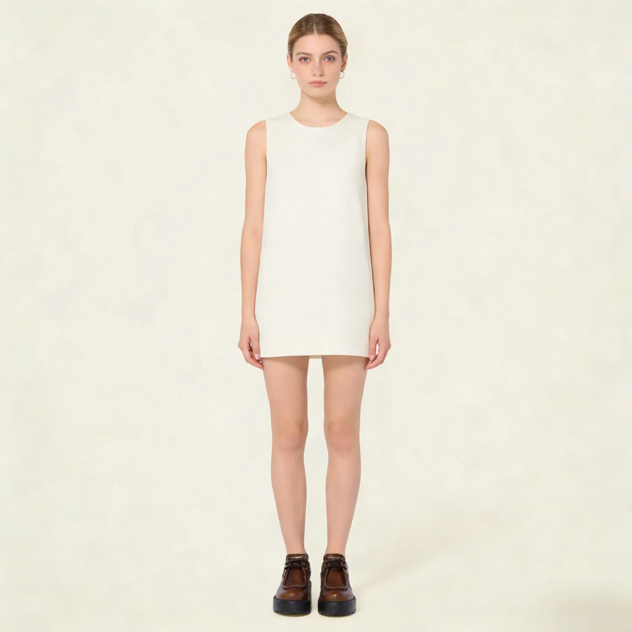 Laced Fume Leather Retro Shoes Gilded Cadence