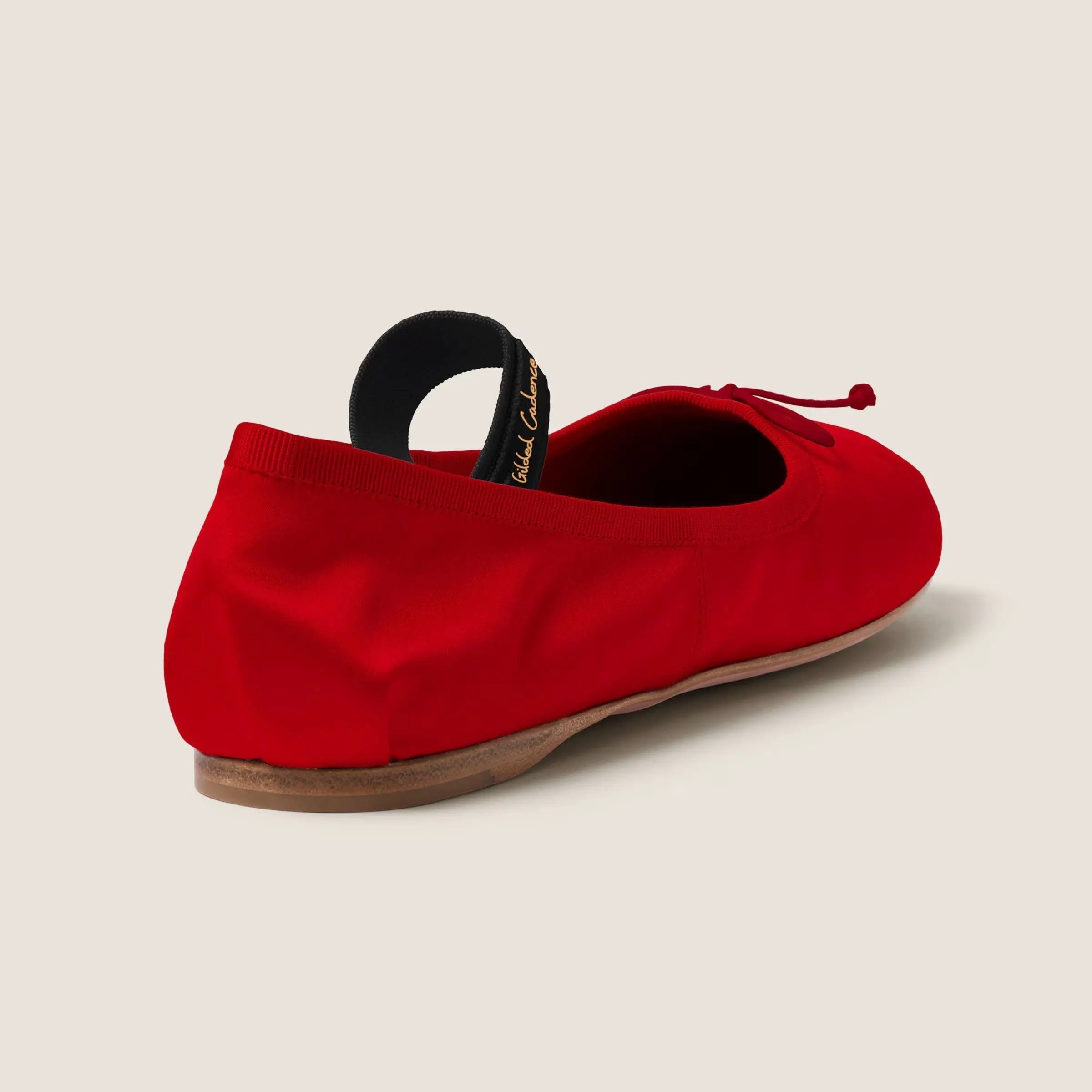 Satin ballerinas Gilded Cadence