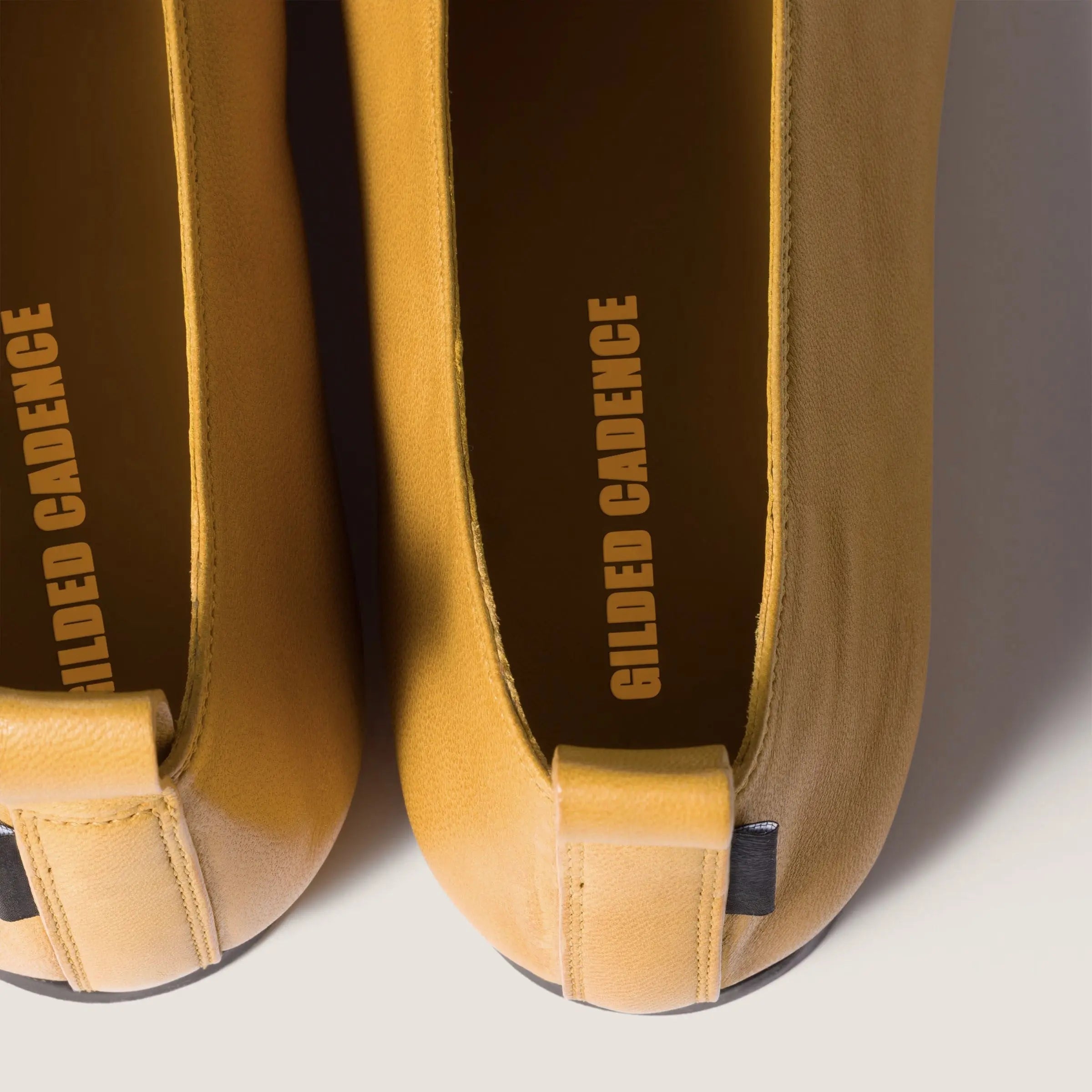 panache nappa leather ballerinas Gilded Cadence